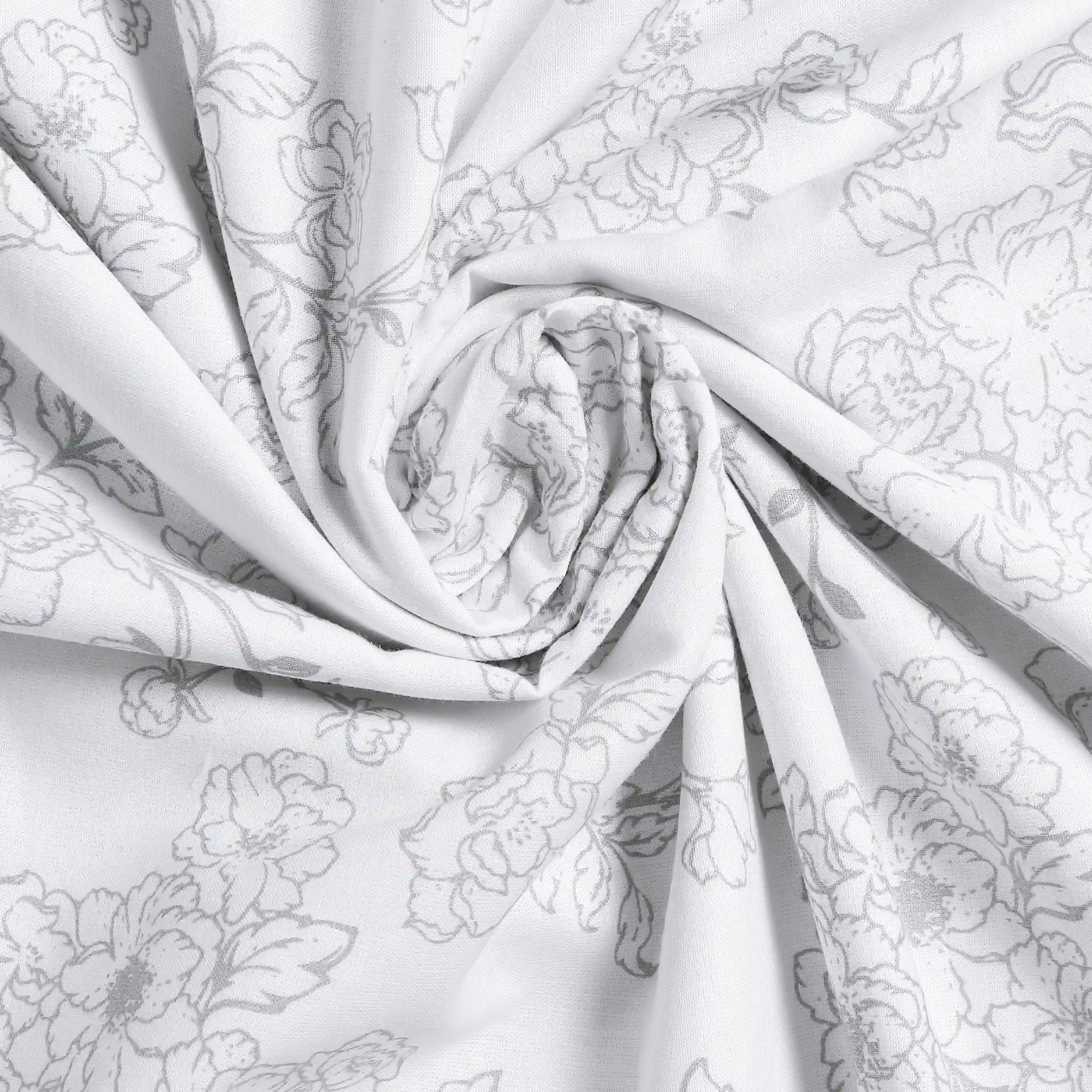 Bloomshire Classic | Everyday Charm Printed Reversible Dohar with Super Soft Flannel Layering-Grey Grey / Single