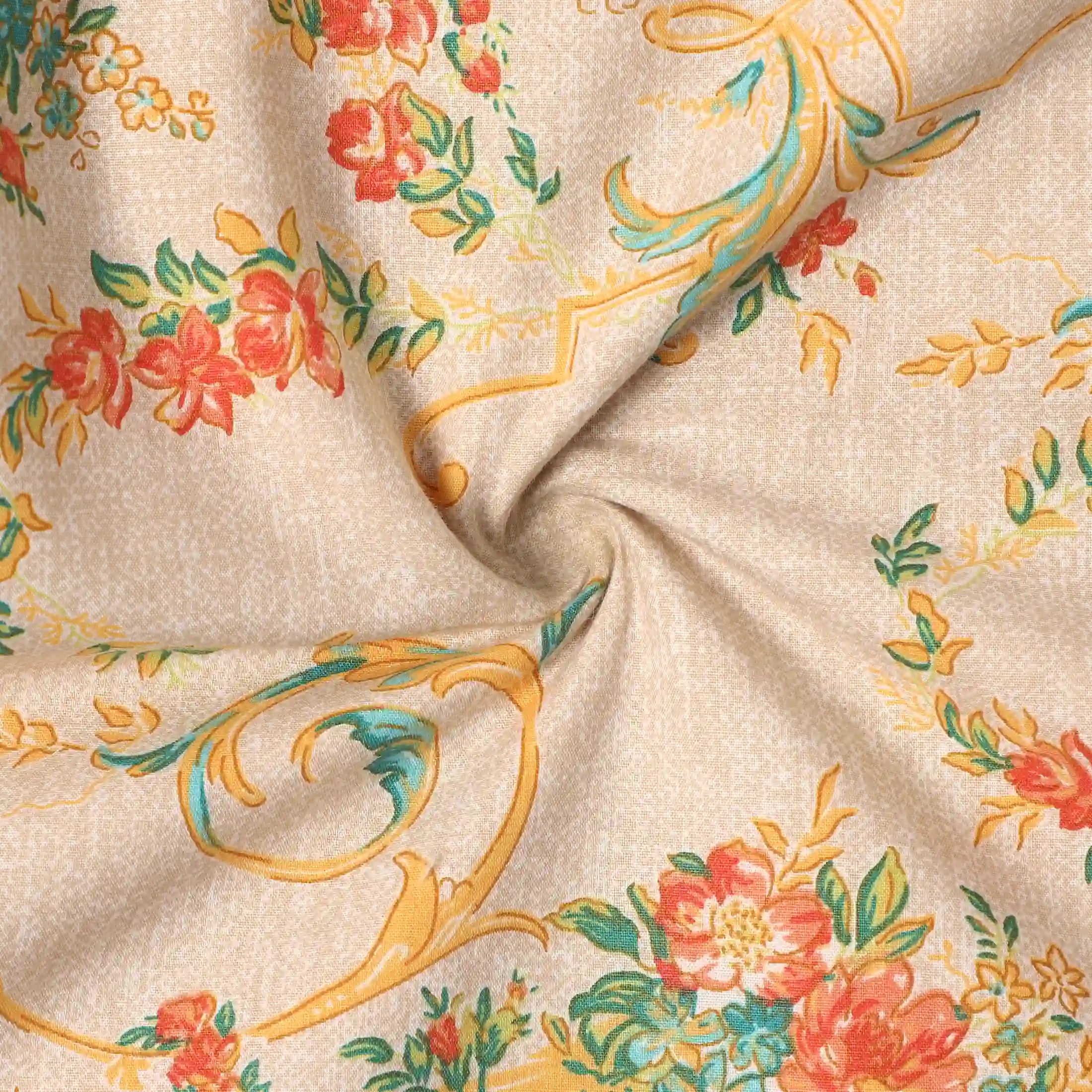 Bloomshire Luxe Printed Dohar-Multicolour Multicolour / Double