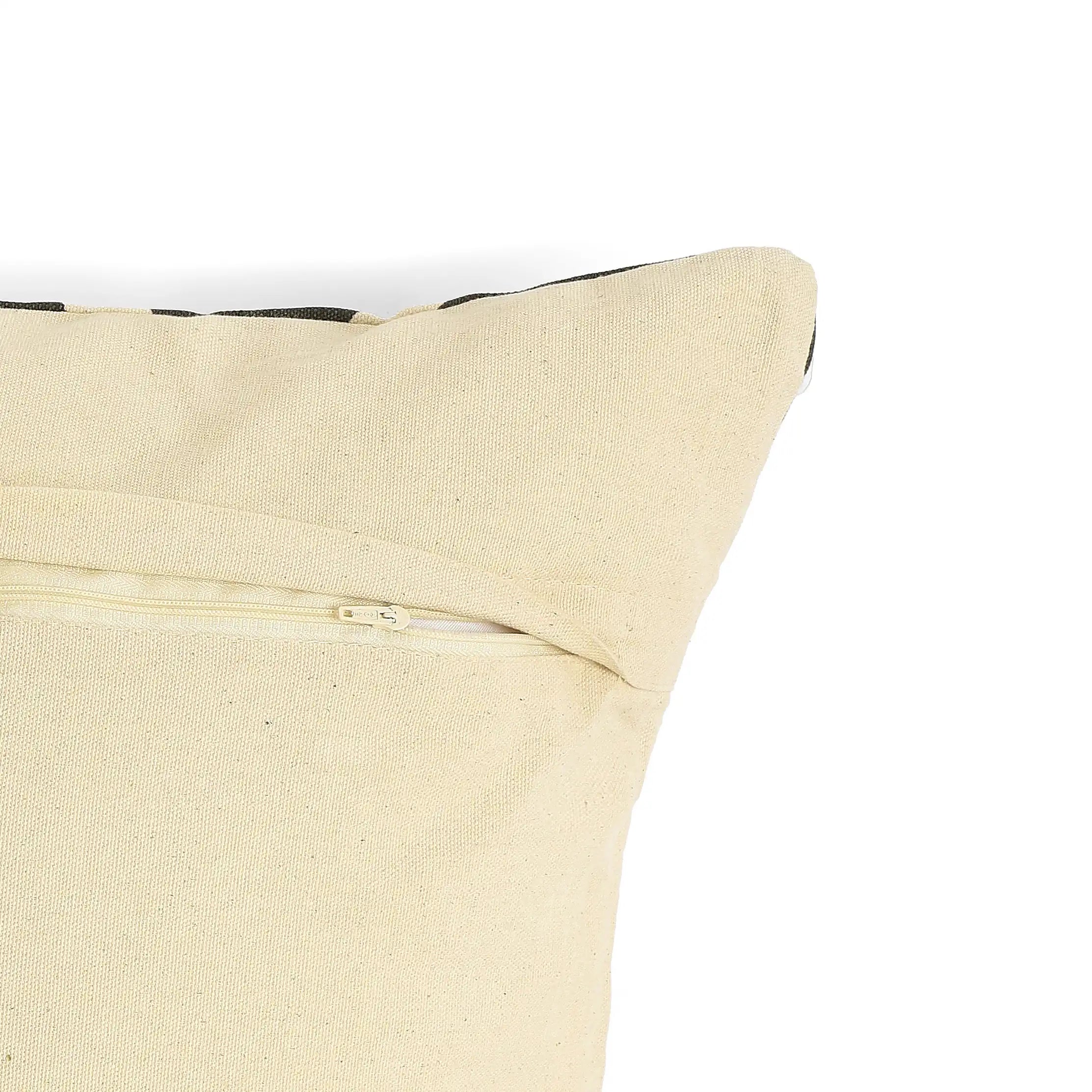 Vissencia 100% Cotton Printed Cushion Cover | Nomadic Tales Grey / Cushion Cover (51cm x 51cm)