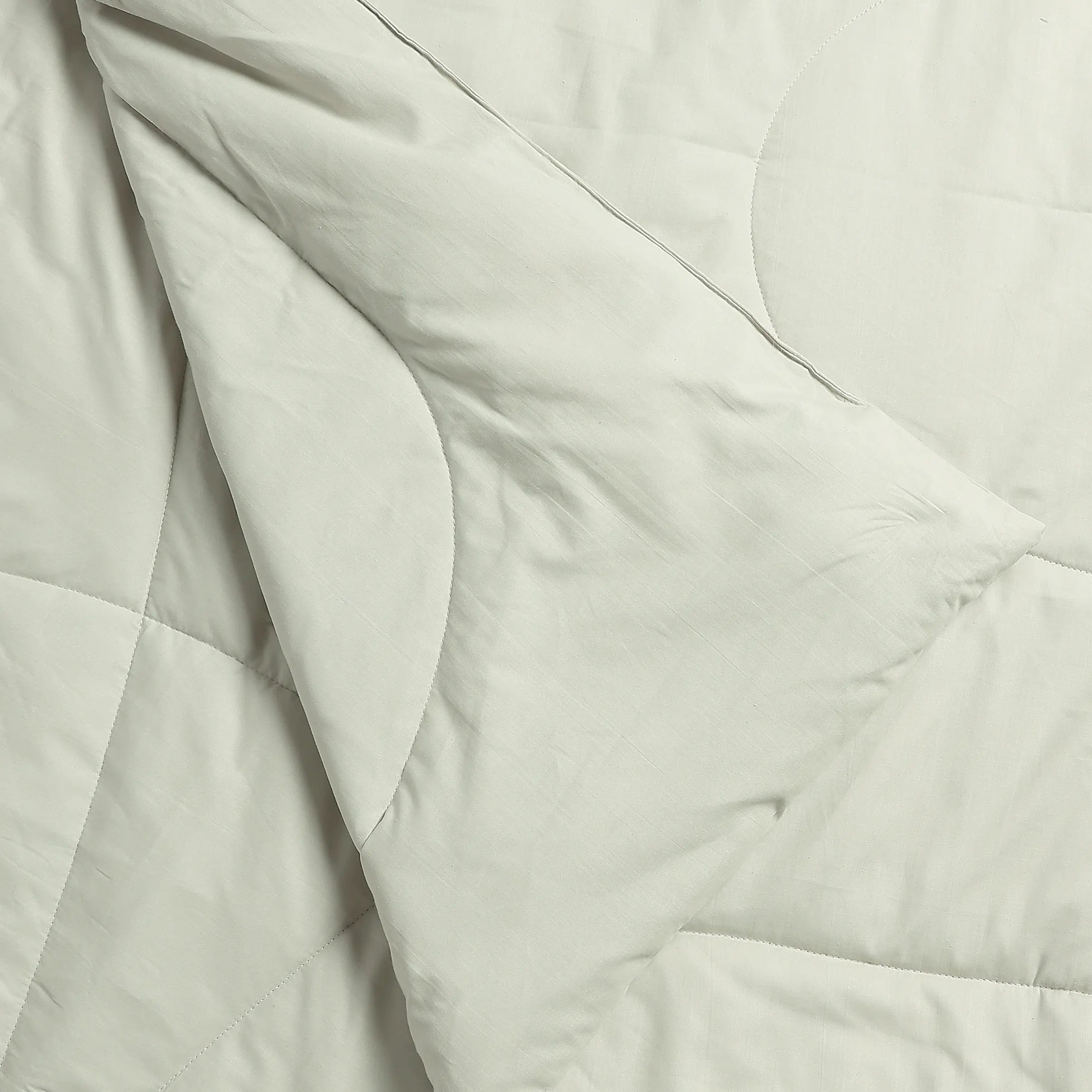 Paleto | Everyday Hues Cotton Solid Dyed 120GSM Comforter-Silver Silver / Double
