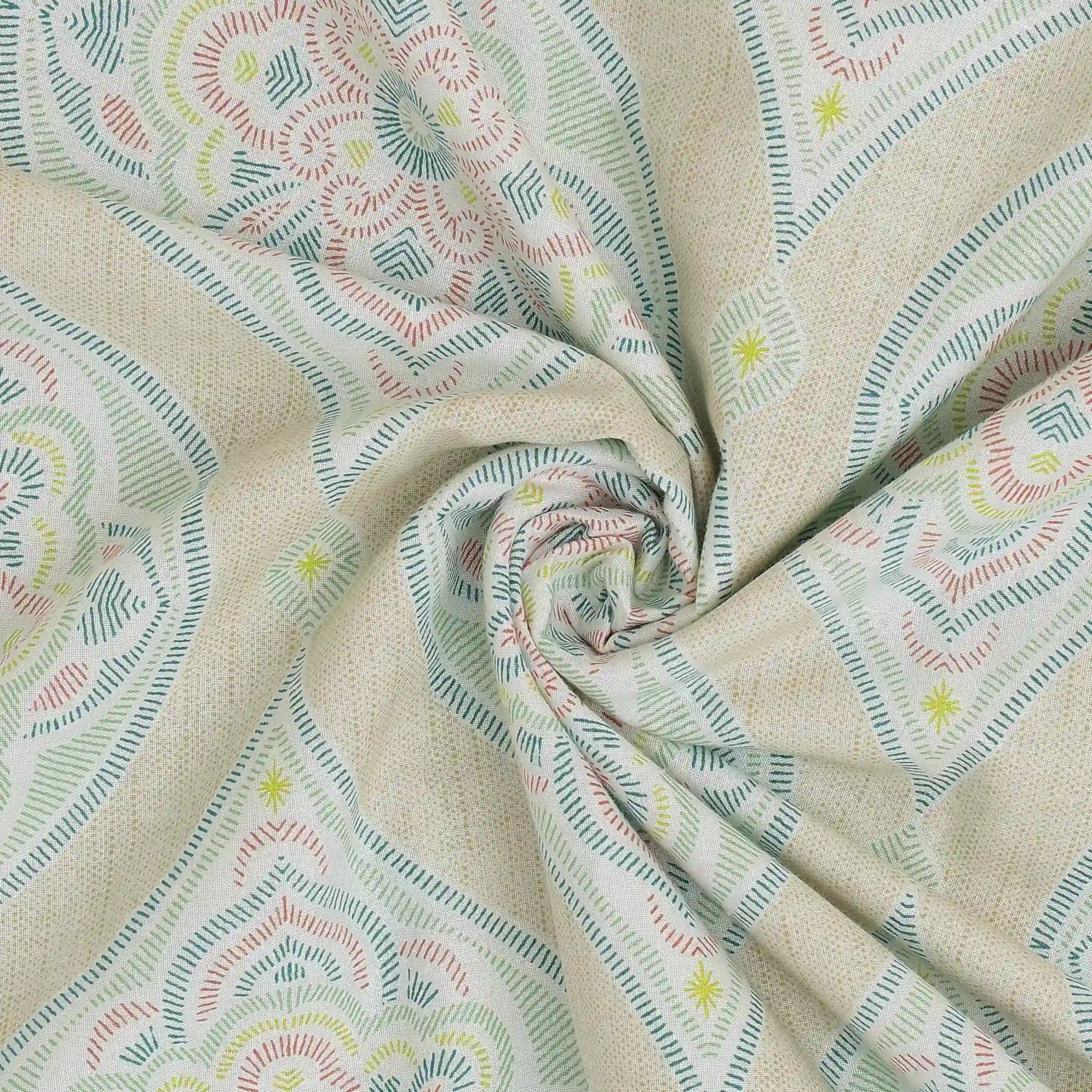Chippa Lane | Contemporary Indian Print Design Reversible Dohar with Super Soft Flannel Layering-Sage Sage / Double