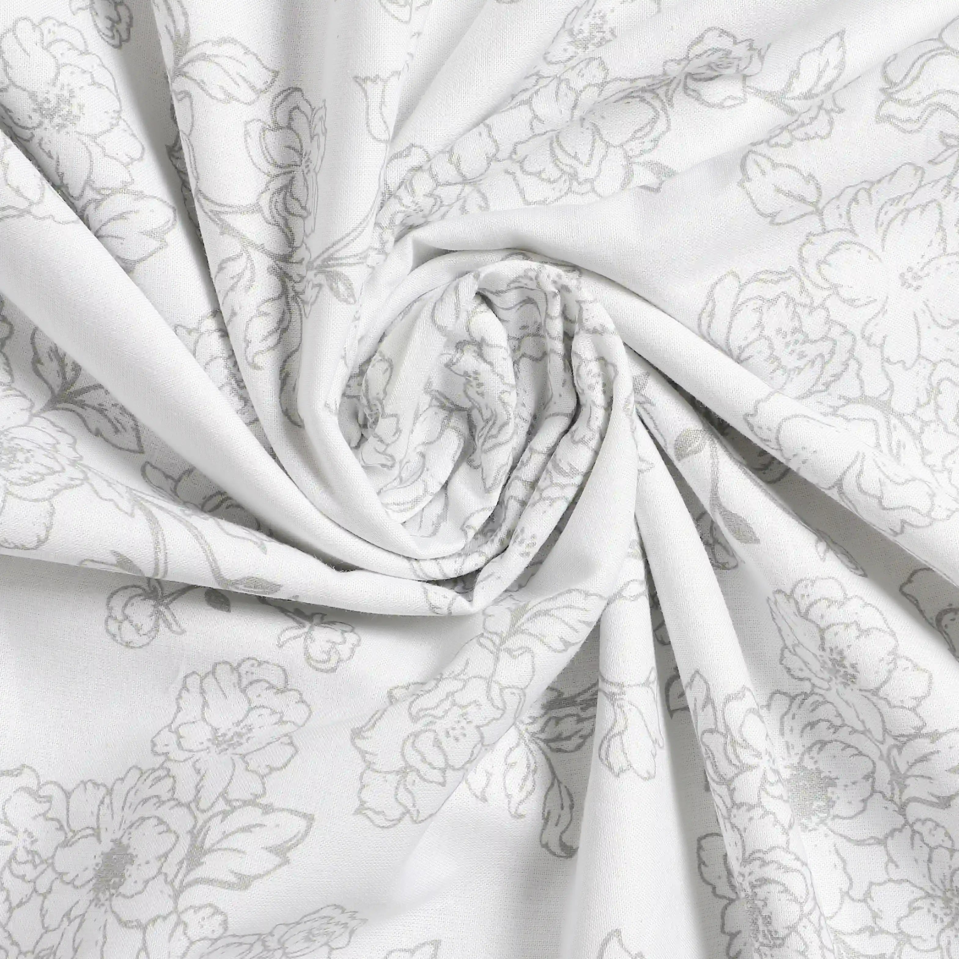 Bloomshire Classic | Everyday Charm Printed Reversible Dohar with Super Soft Flannel Layering-Grey Grey / Double