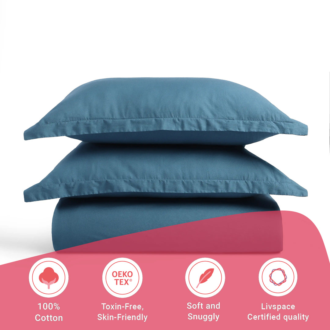 Paleto | Everyday Hues Solid Dyed Cotton Fitted Sheet Set-Mineral