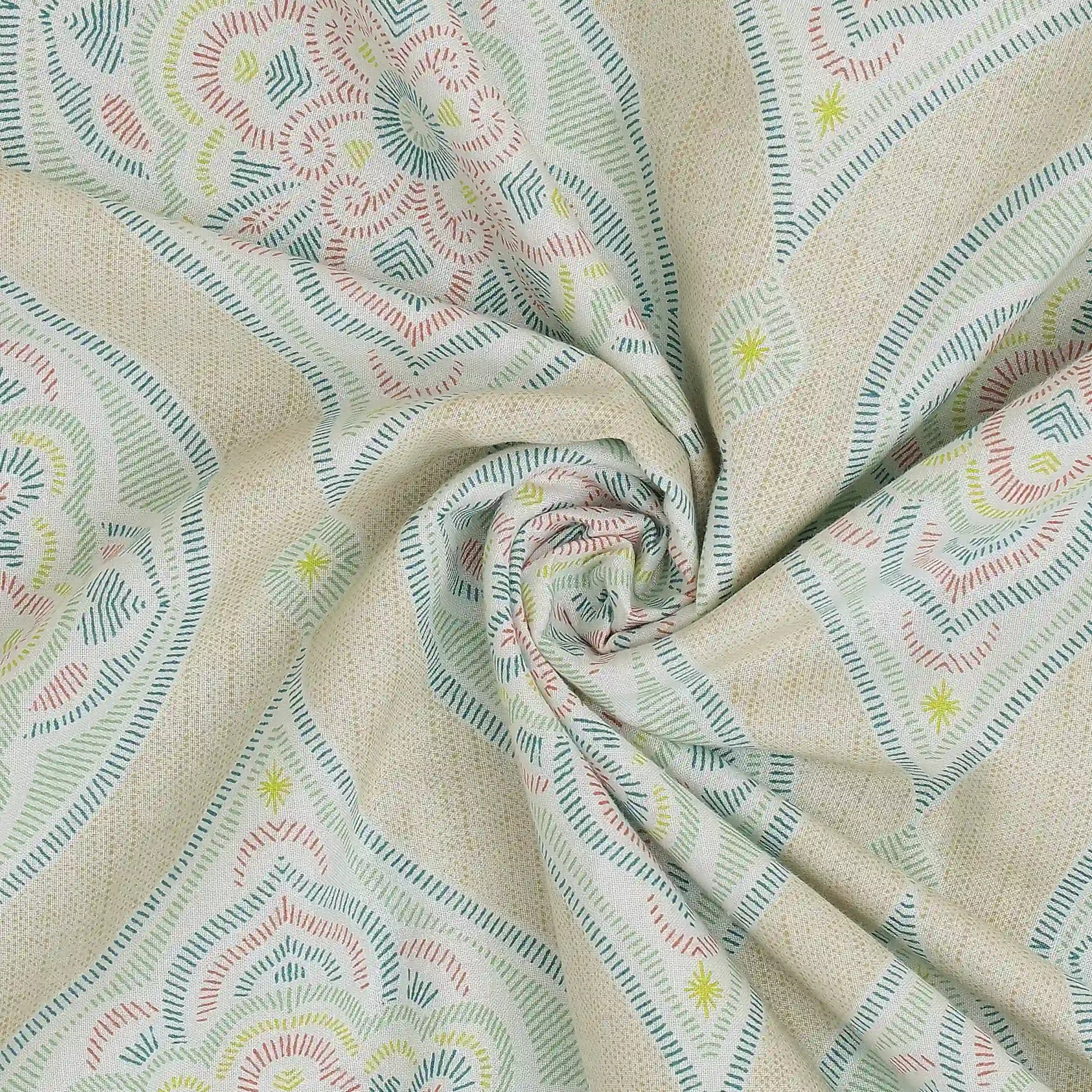 Chippa Lane | Contemporary Indian Print Design Reversible Dohar with Super Soft Flannel Layering-Sage Sage / Single