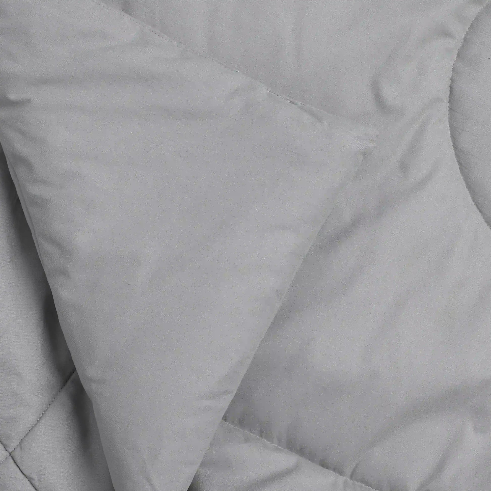 Paleto | Everyday Hues Cotton Solid Dyed 240GSM Comforter for Extra Warmth-Grey Grey / Double