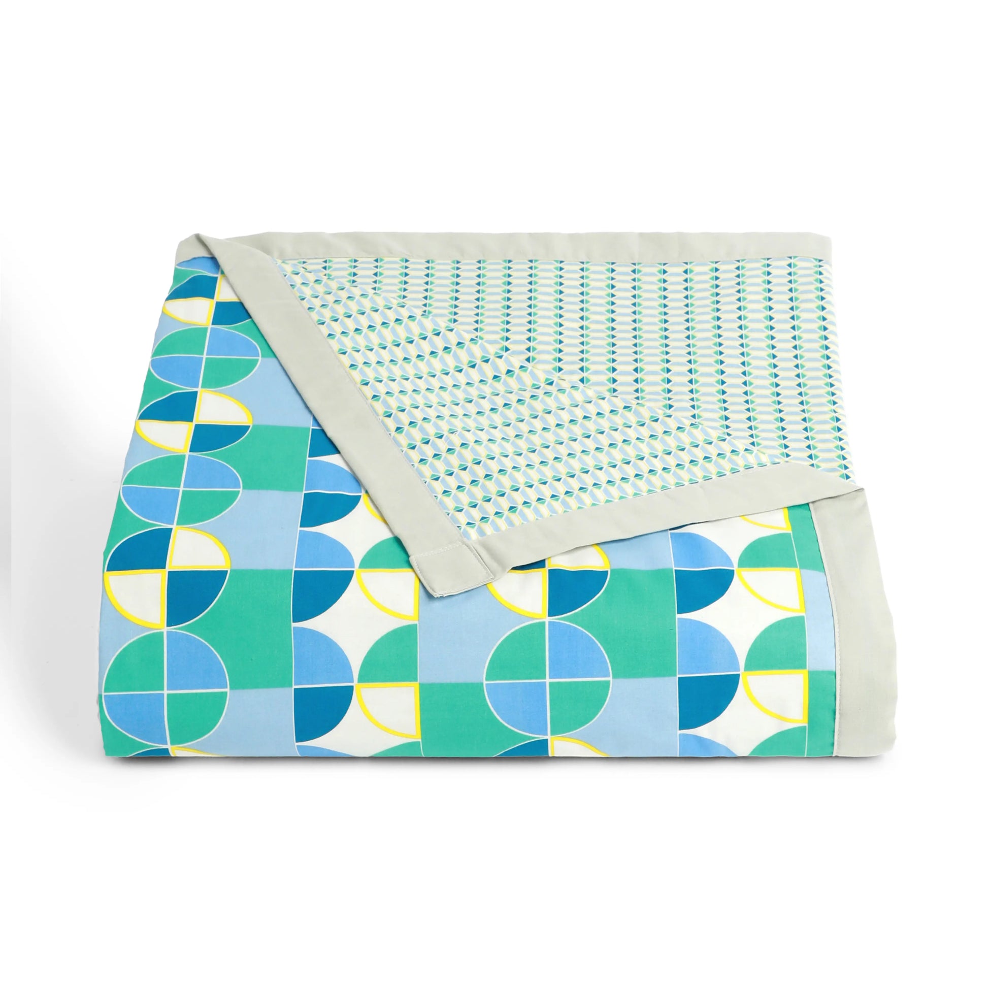 Mishella Printed Orbit Teal Bedding Set-1 (Dbl Bedsheet + Dbl Dohar) Orbit Teal / Double