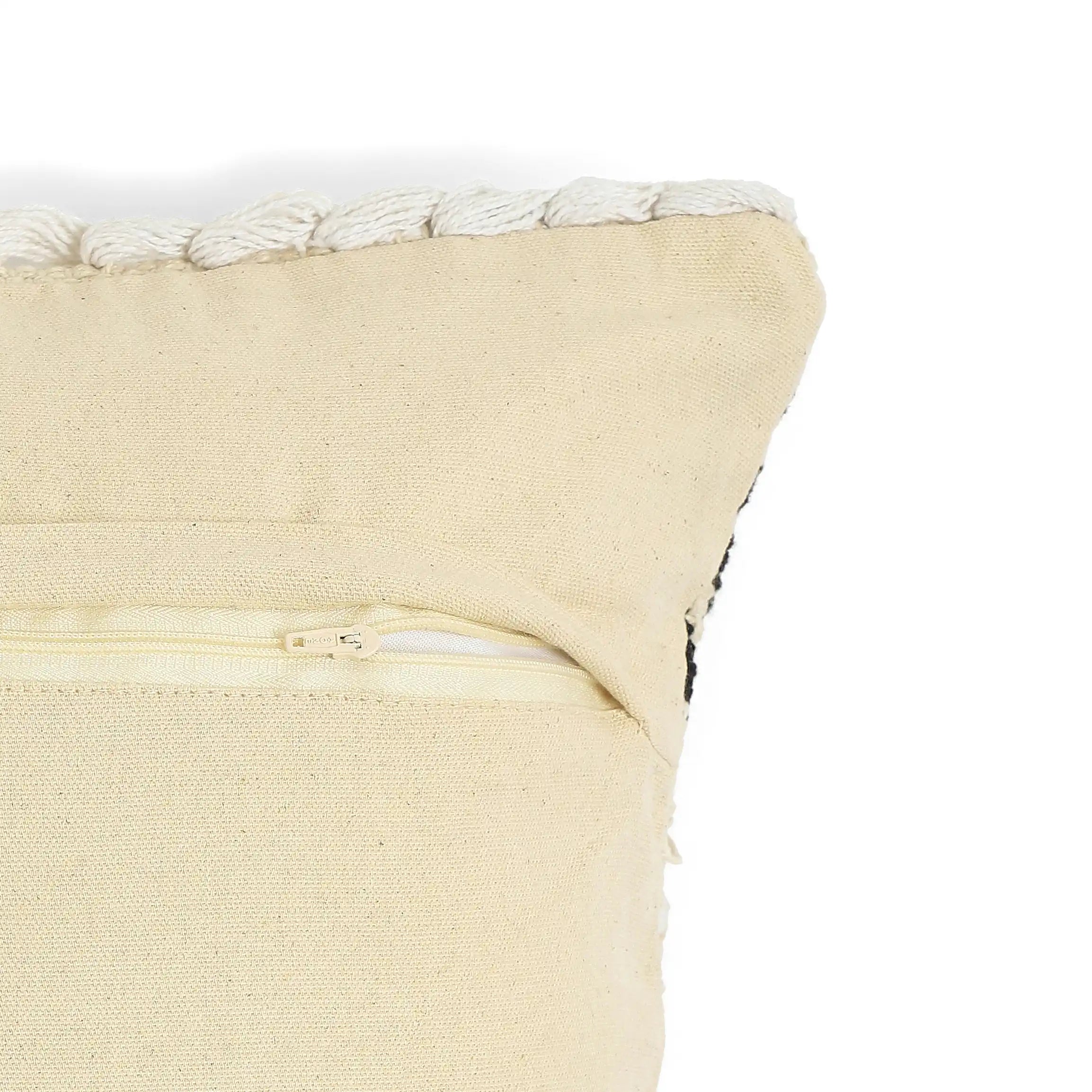 Vissencia 100% Cotton Woven Cushion Cover | Boho Bliss Midnight / Cushion Cover (41cm x 41cm)