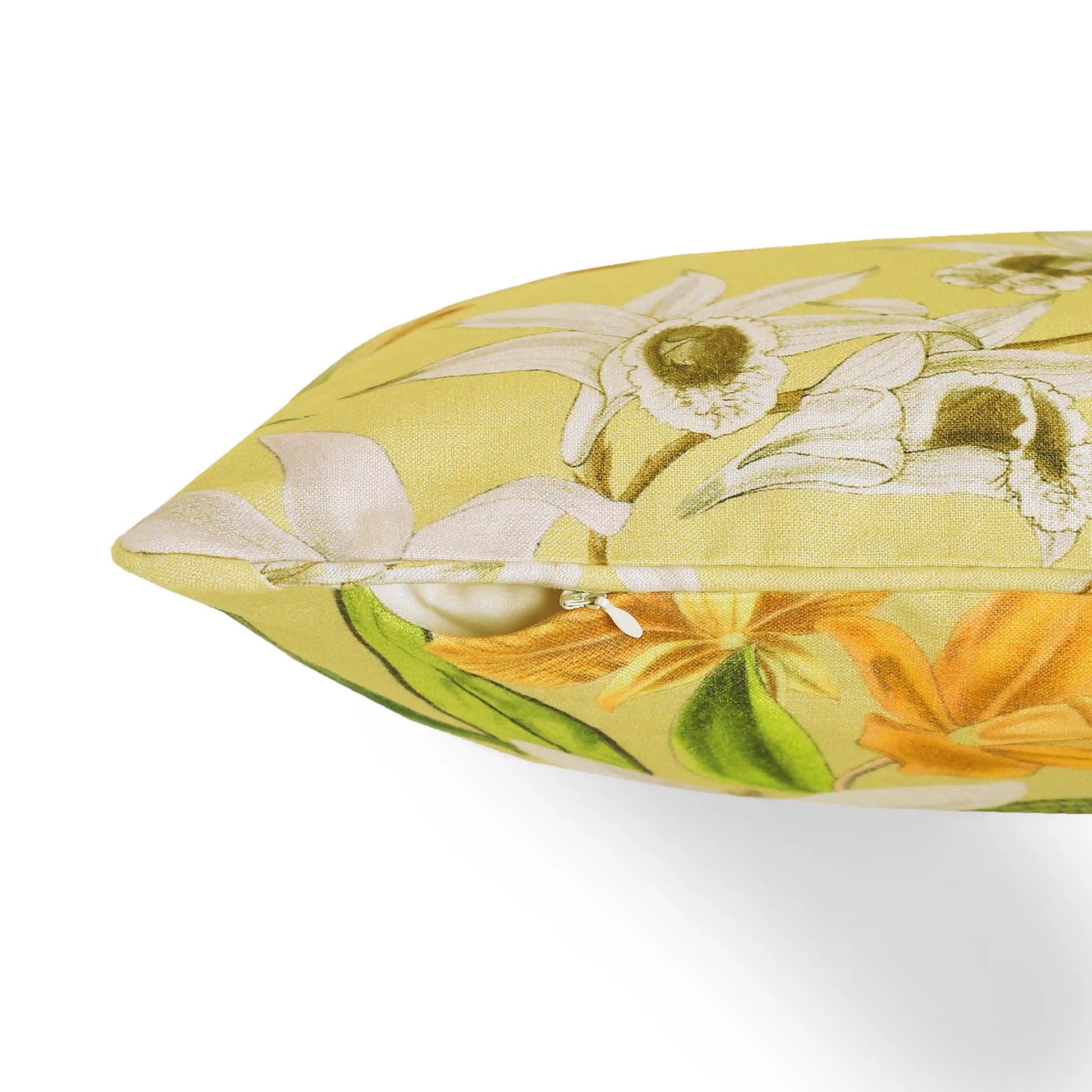 Espricia Printed Cushion Cover | Botanic Hues Light Yellow / Cushion Cover (41cm x 41cm)
