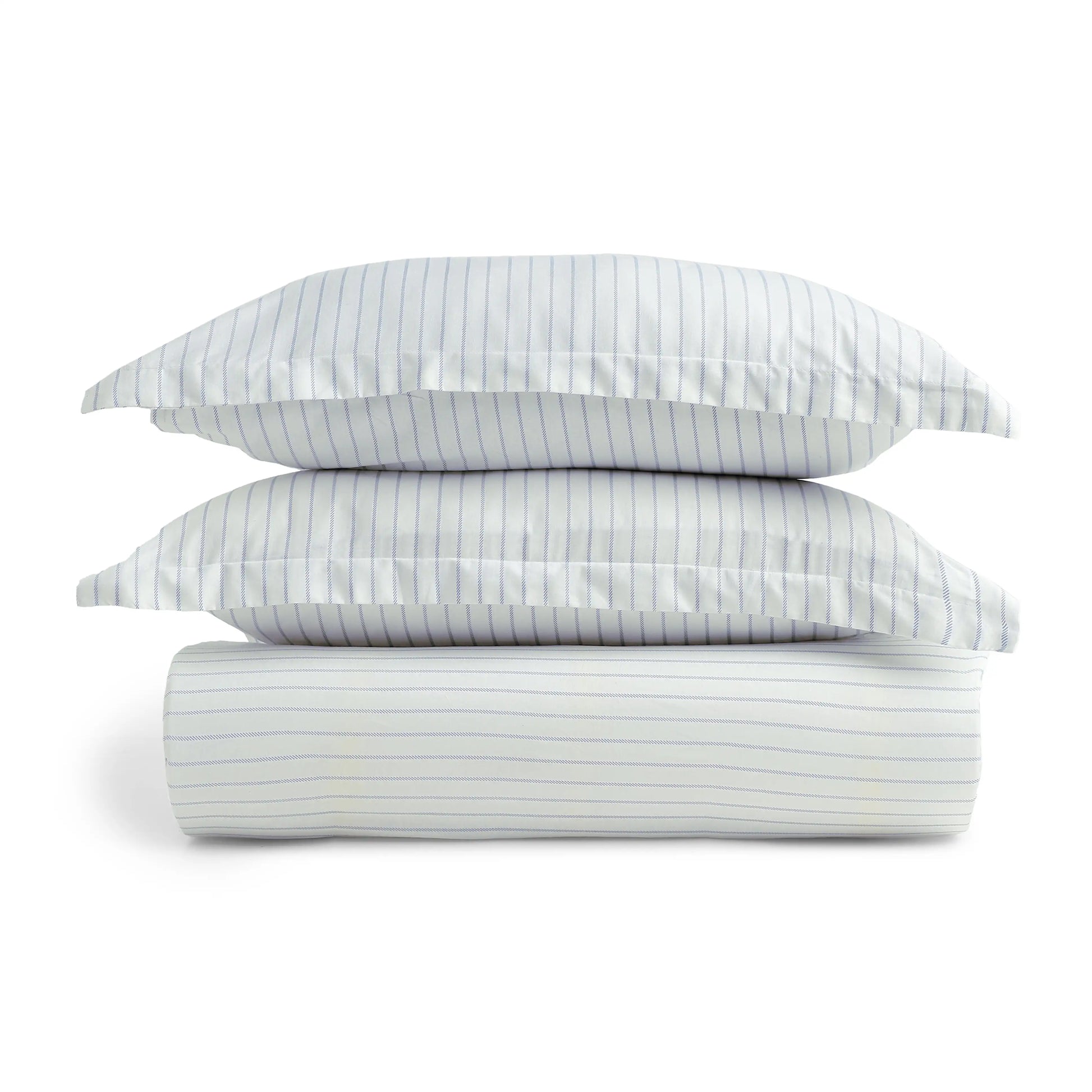 Bloomshire Classic | Everyday Charm Printed Cotton Fitted Sheet Set-Blue Blue / King