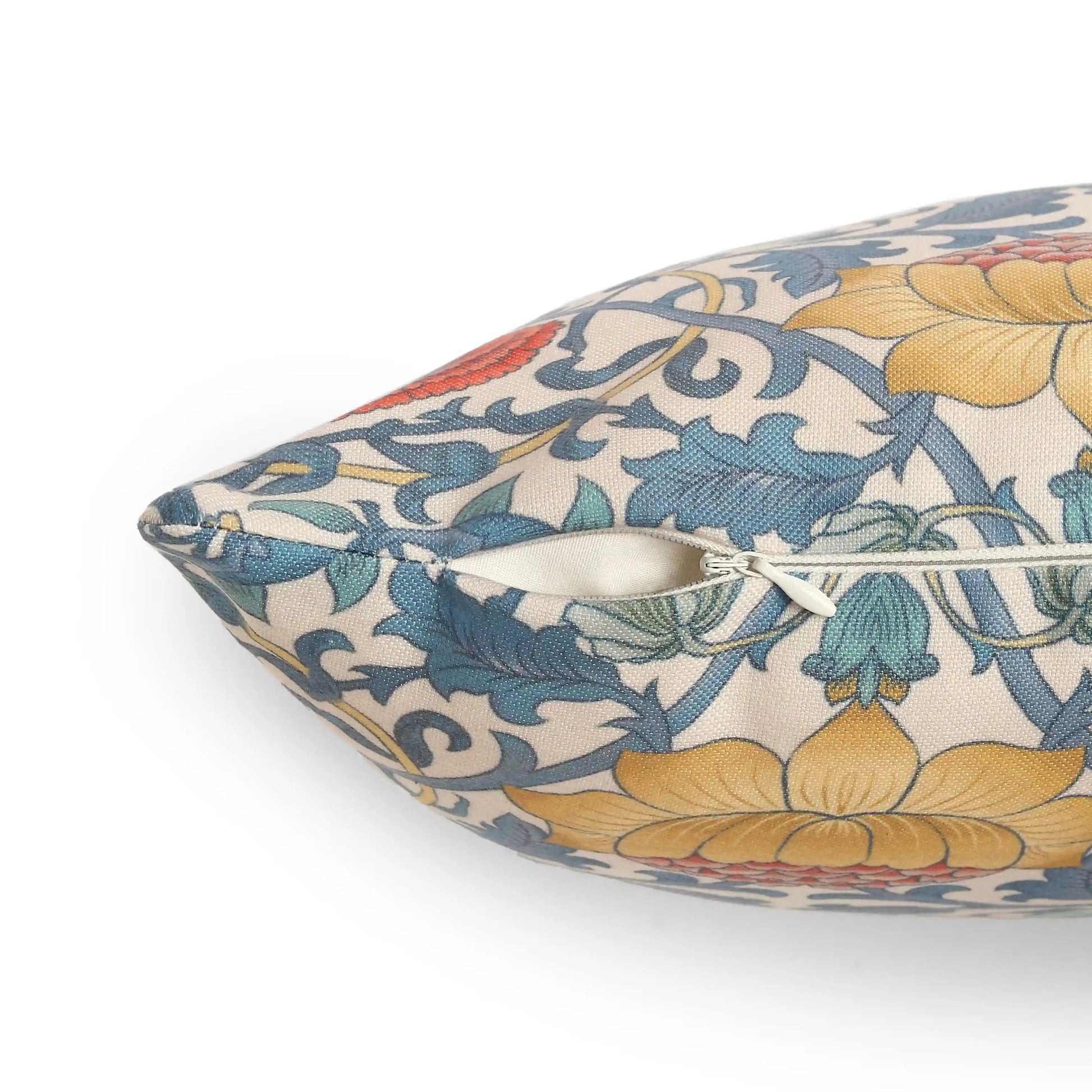 Vissencia Printed Cushion Cover | Floral Trail Teal / Cushion Cover (51cm x 51cm)