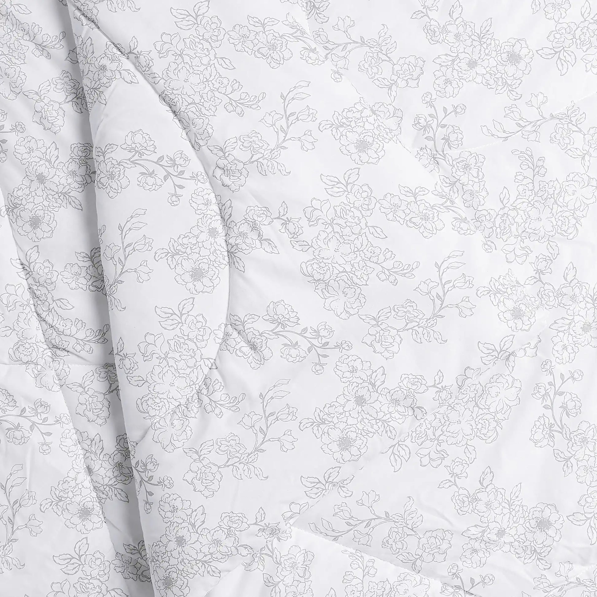 Bloomshire Classic | Everyday Charm Printed 240GSM Reversible Comforter for Extra Warmth-Grey Grey / Double