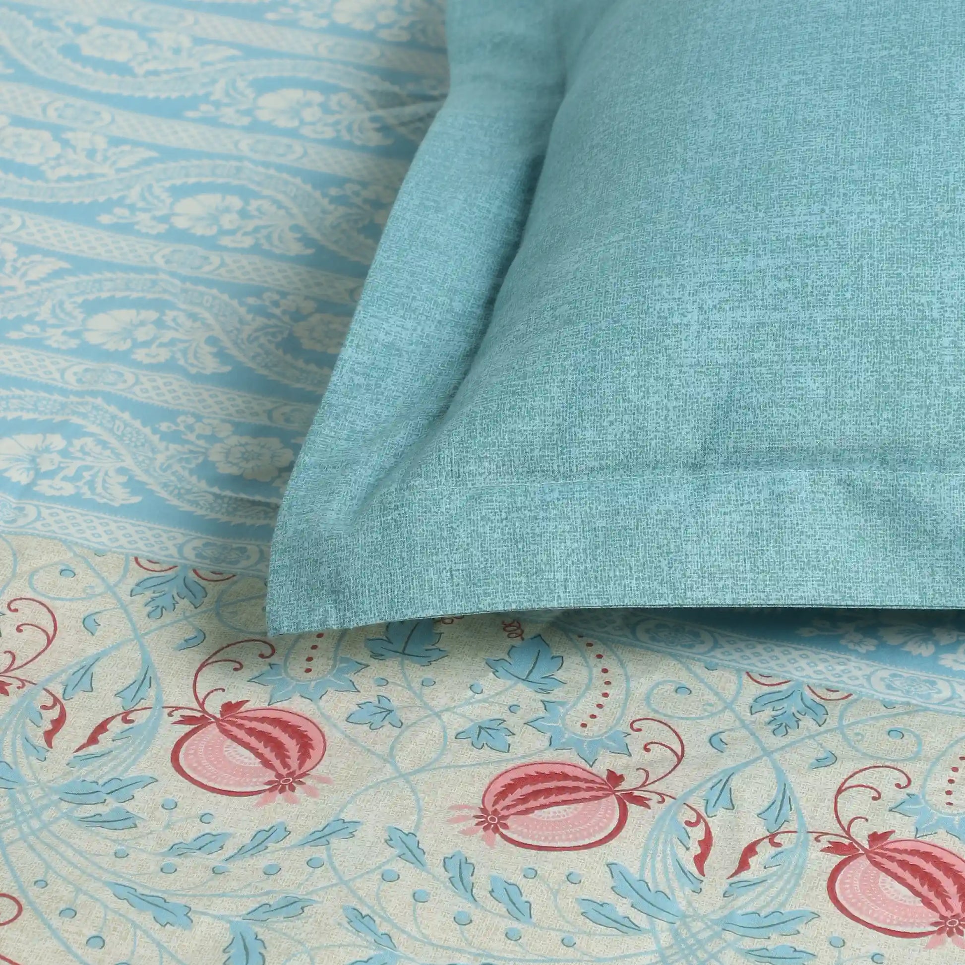 Chippa Lane 100% Cotton Bedsheet Set Light Blue / Super King