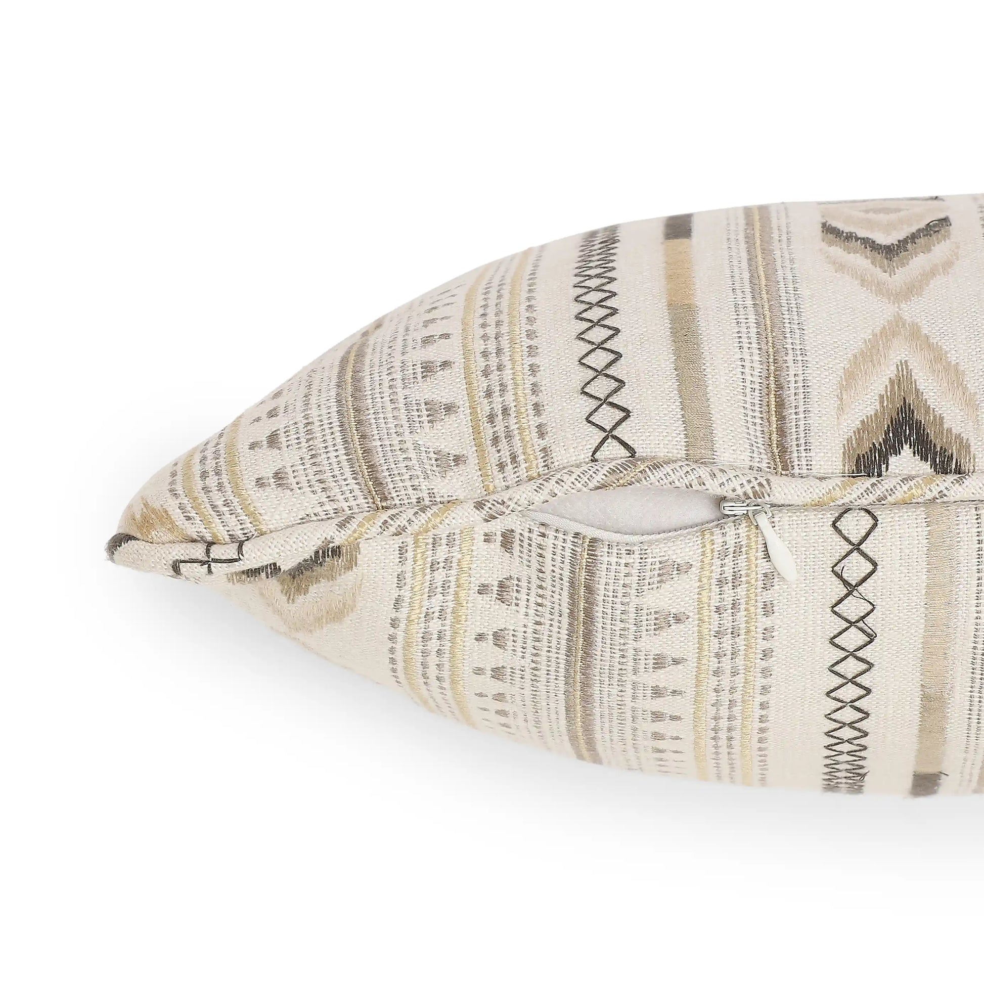 Espricia Woven Cushion Cover | Tribal Loom Soft Toffee / Cushion Cover (41cm x 41cm)
