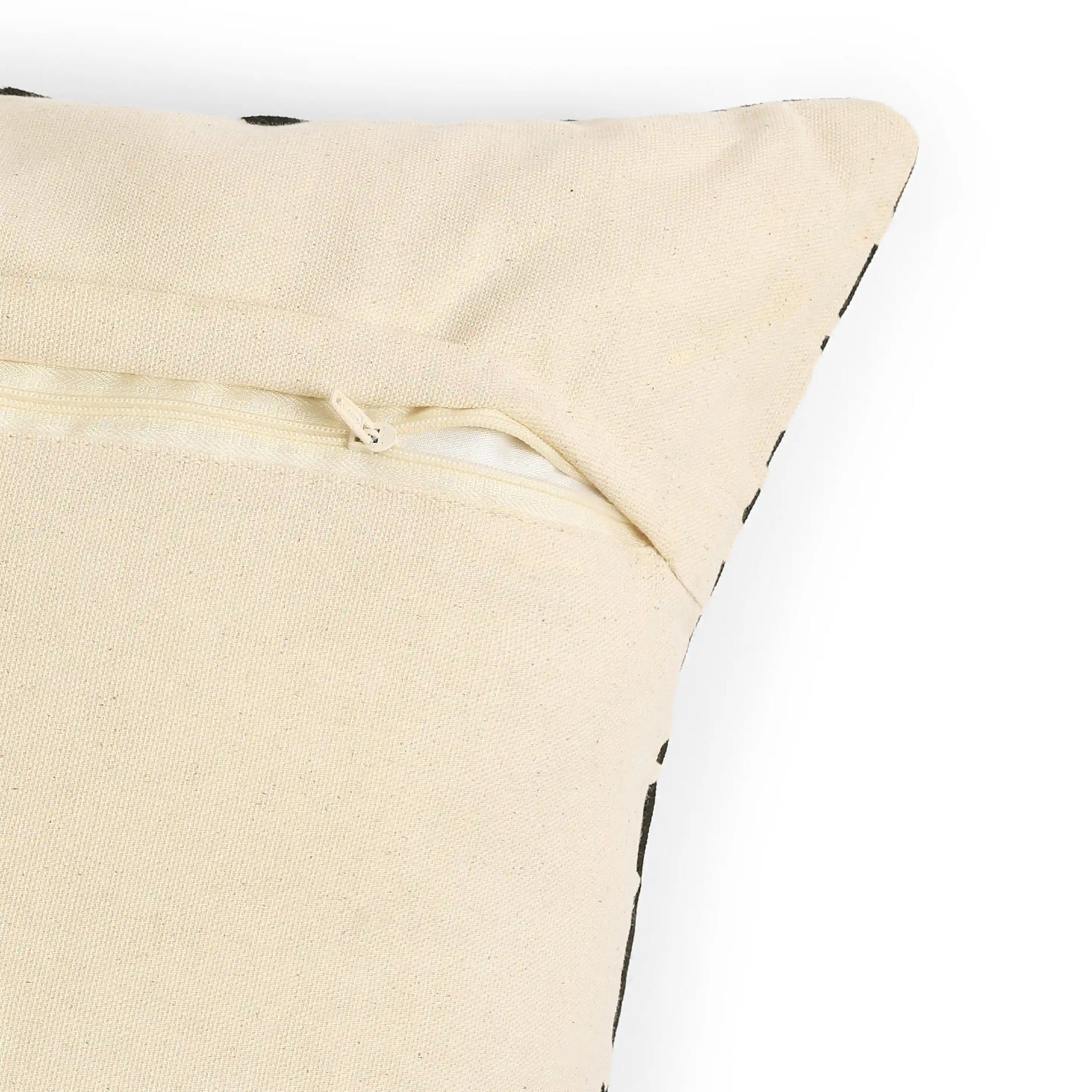 Vissencia 100% Cotton Printed Cushion Cover | Nomadic Tales Charcoal / Cushion Cover (51cm x 51cm)