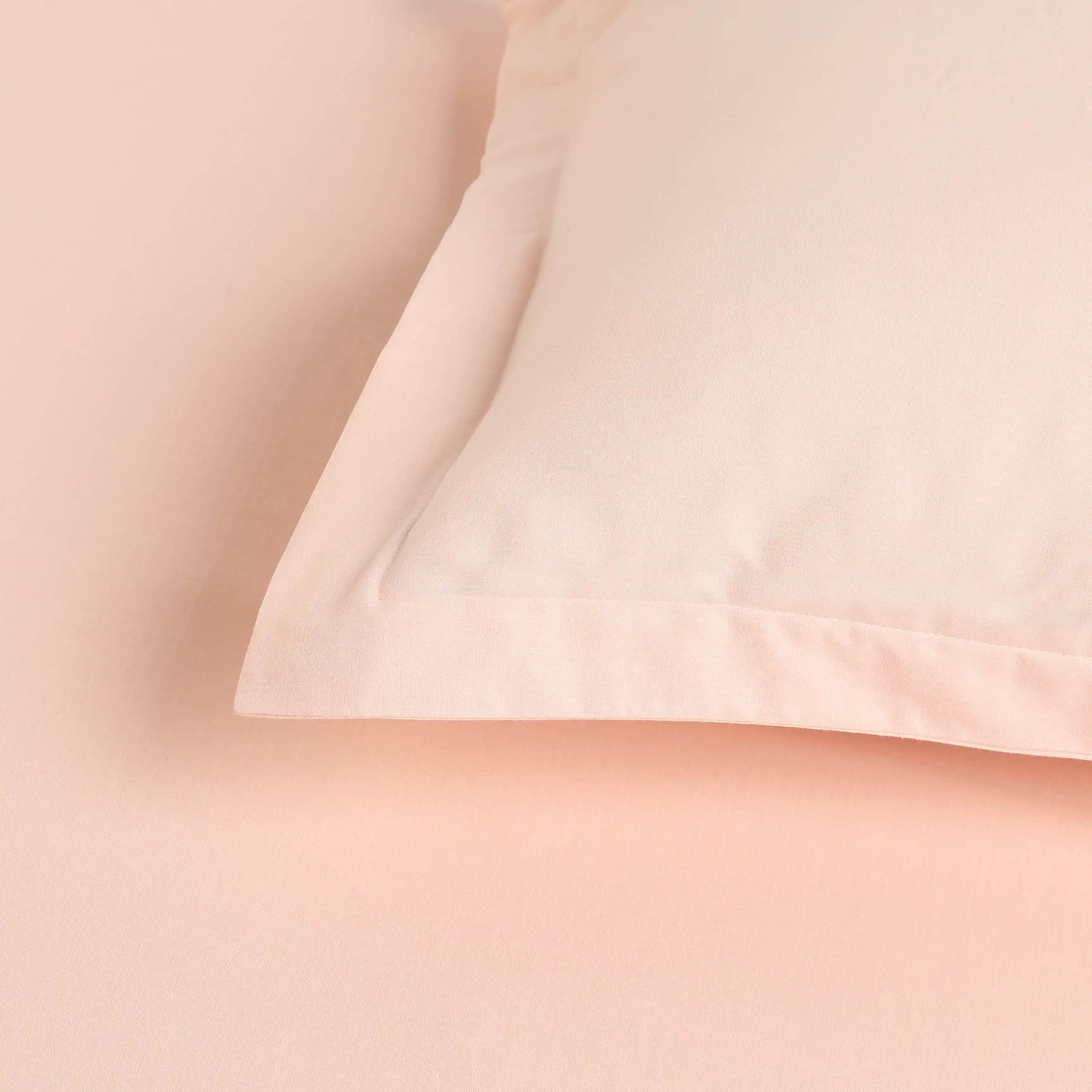 Paleto | Everyday Hues Solid Dyed Cotton Bedsheet Set-Veiled Rose Veiled Rose / Single