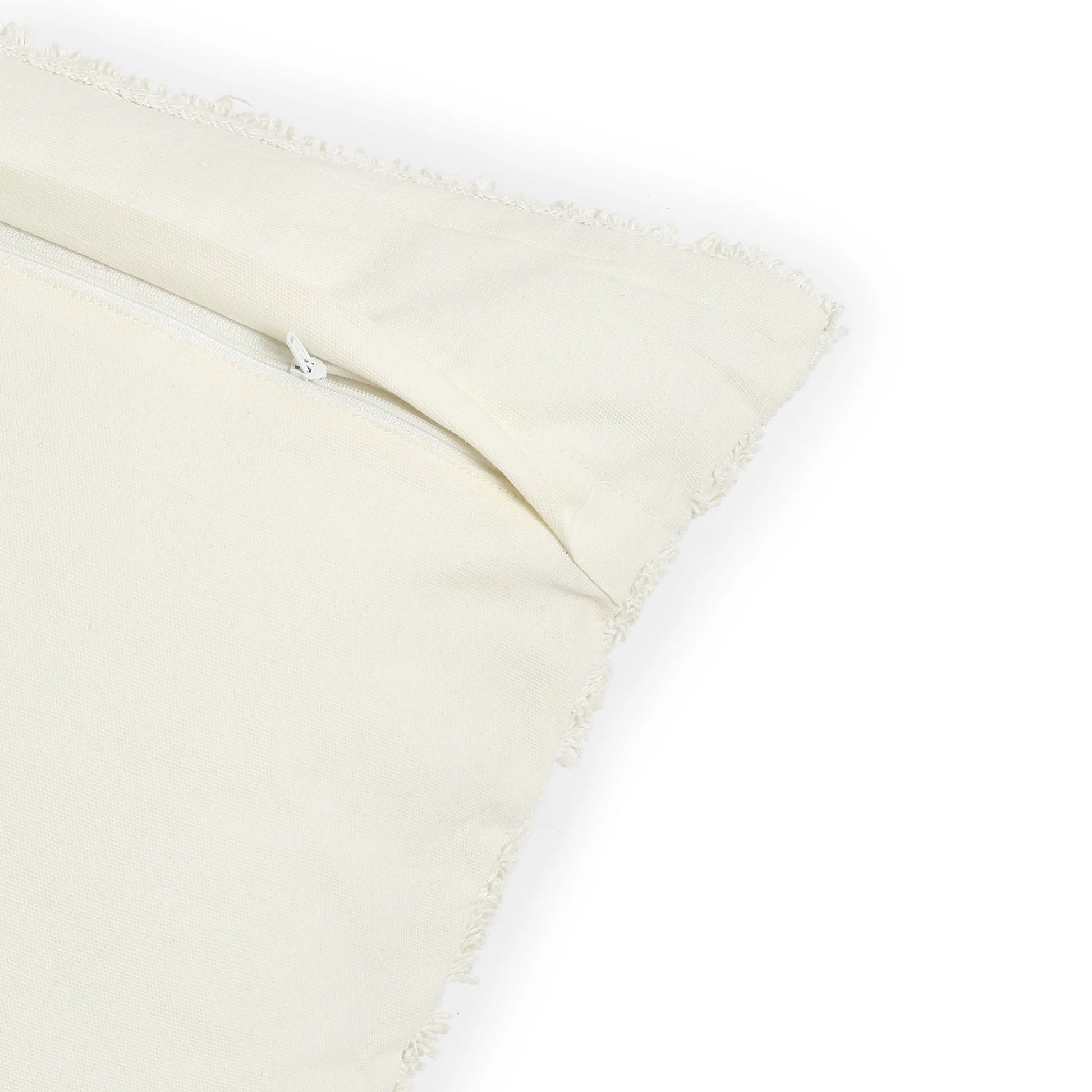 Vissencia 100% Cotton Tufted Cushion Cover | Pattern Play Light Beige / Cushion Cover (41cm x 41cm)