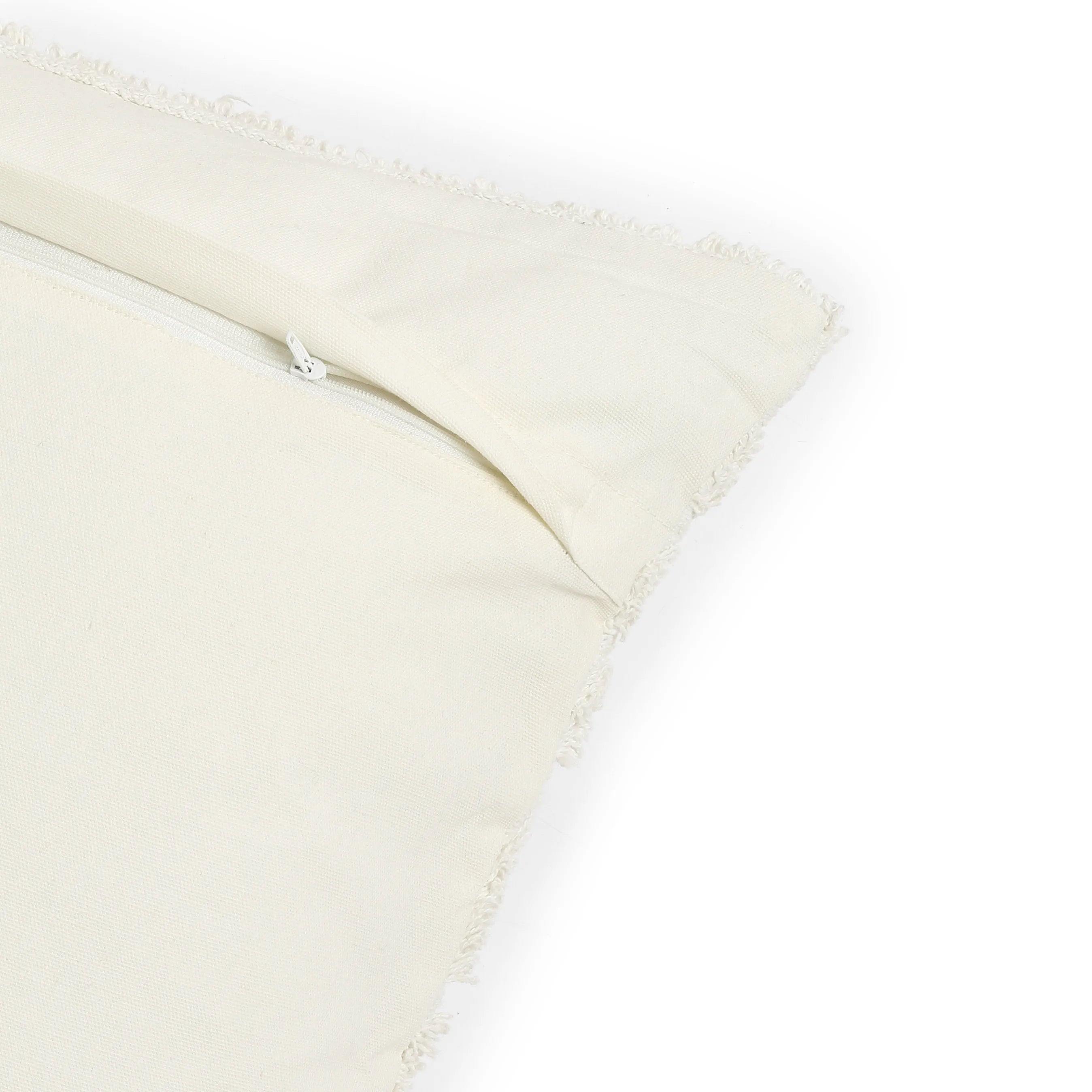 Vissencia 100% Cotton Tufted Cushion Cover | Pattern Play Light Beige / Cushion Cover (41cm x 41cm)