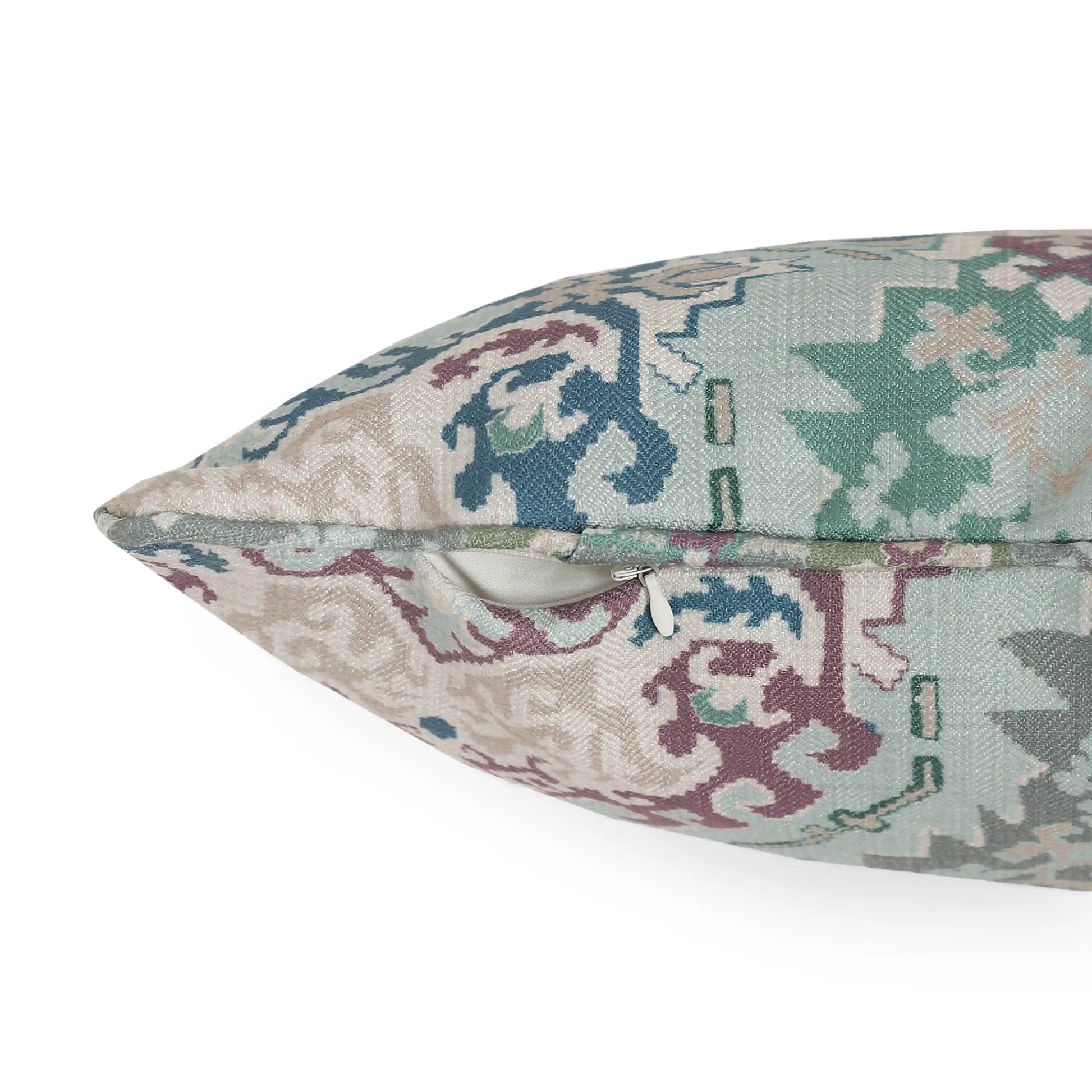 Espricia Printed Cushion Cover | Indian Regal Ocean Breeze / Cushion Cover (41cm x 41cm)