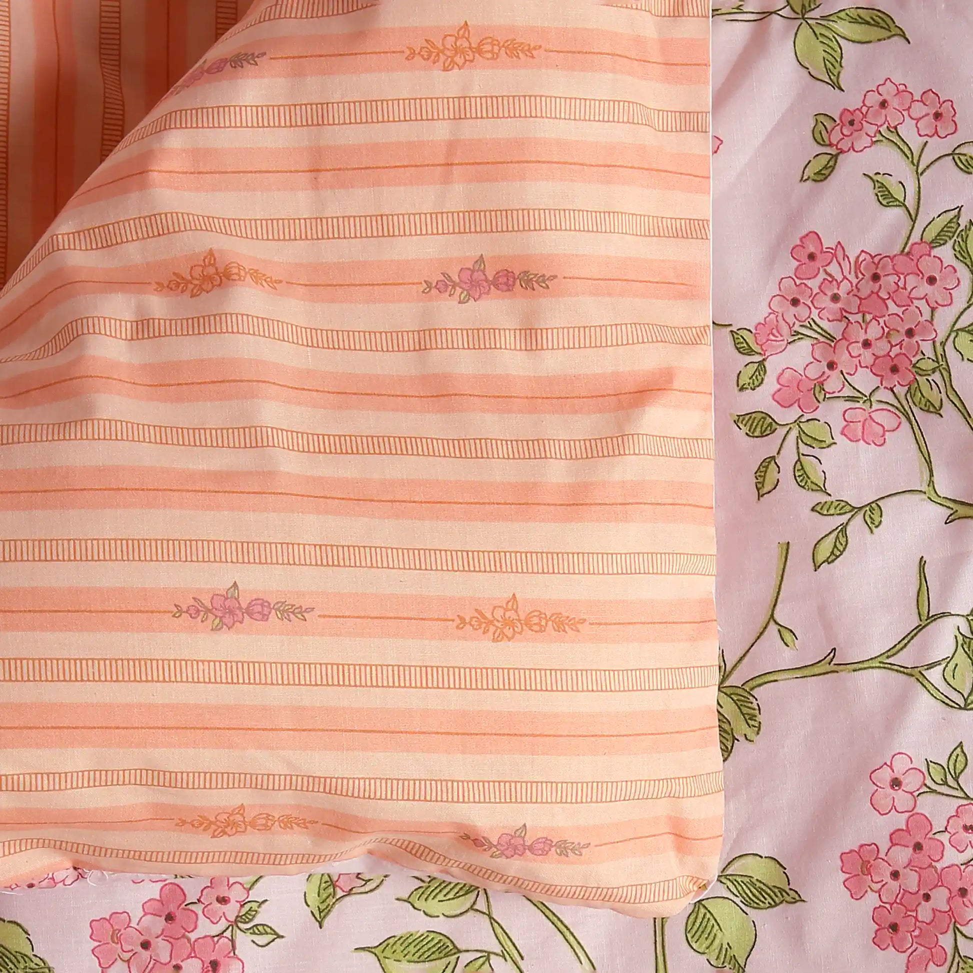 Bloomshire Luxe Printed Comforter-120gsm-Pink Pink / Double