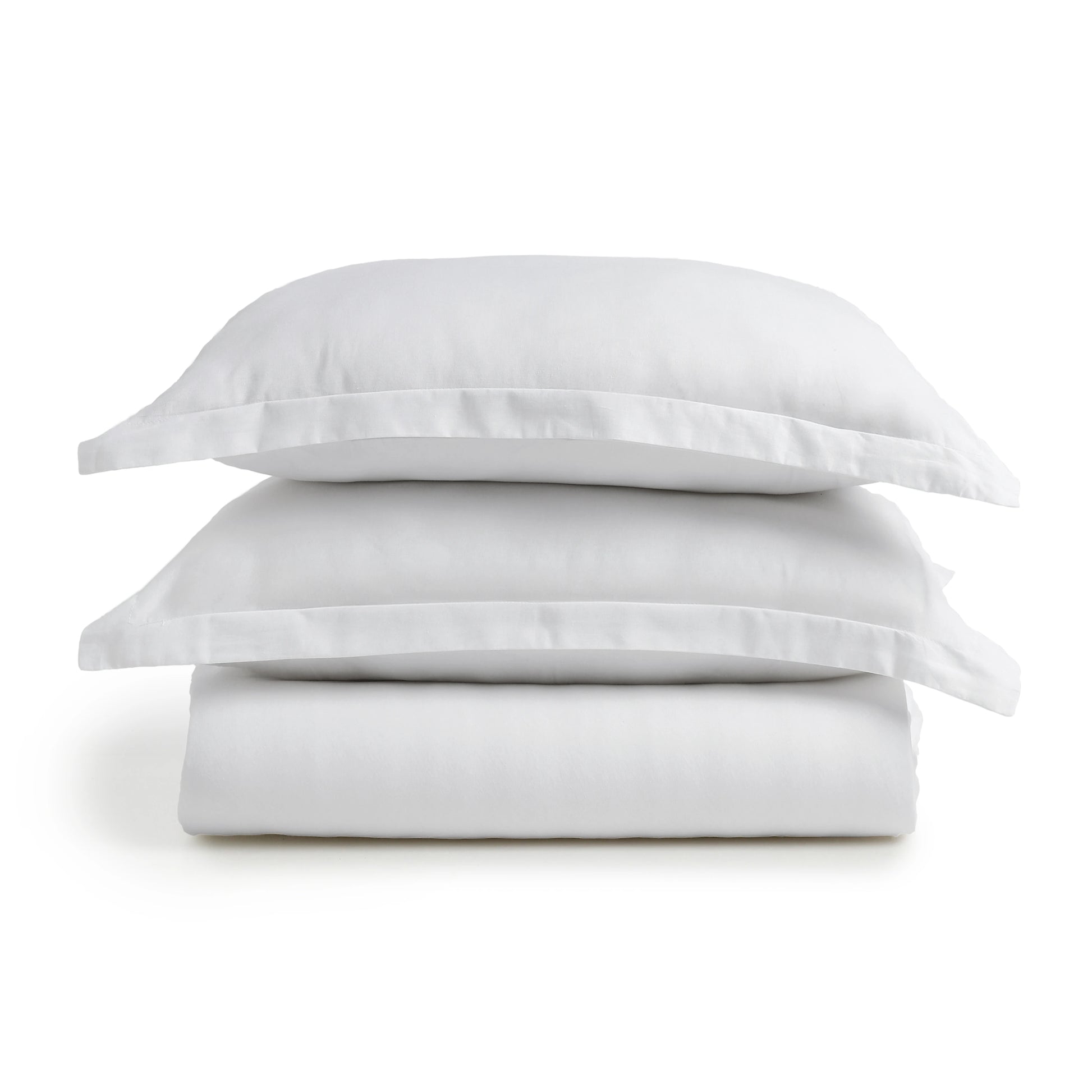 Paleto | Everyday Hues Solid Dyed Cotton Fitted Sheet Set-White White / King