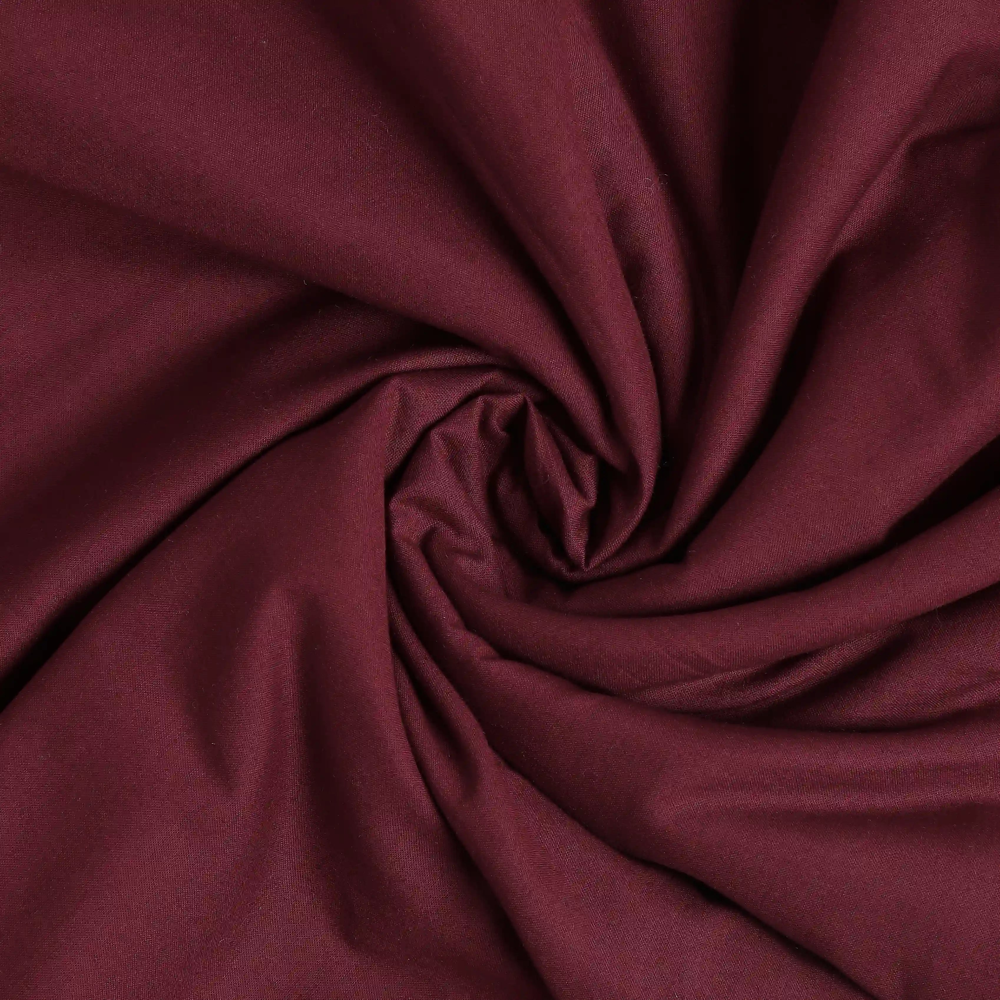 Paleto | Everyday Hues Cotton Solid Dyed Dohar with Super Soft Flannel Layering-Windsor Wine Windsor Wine / Double