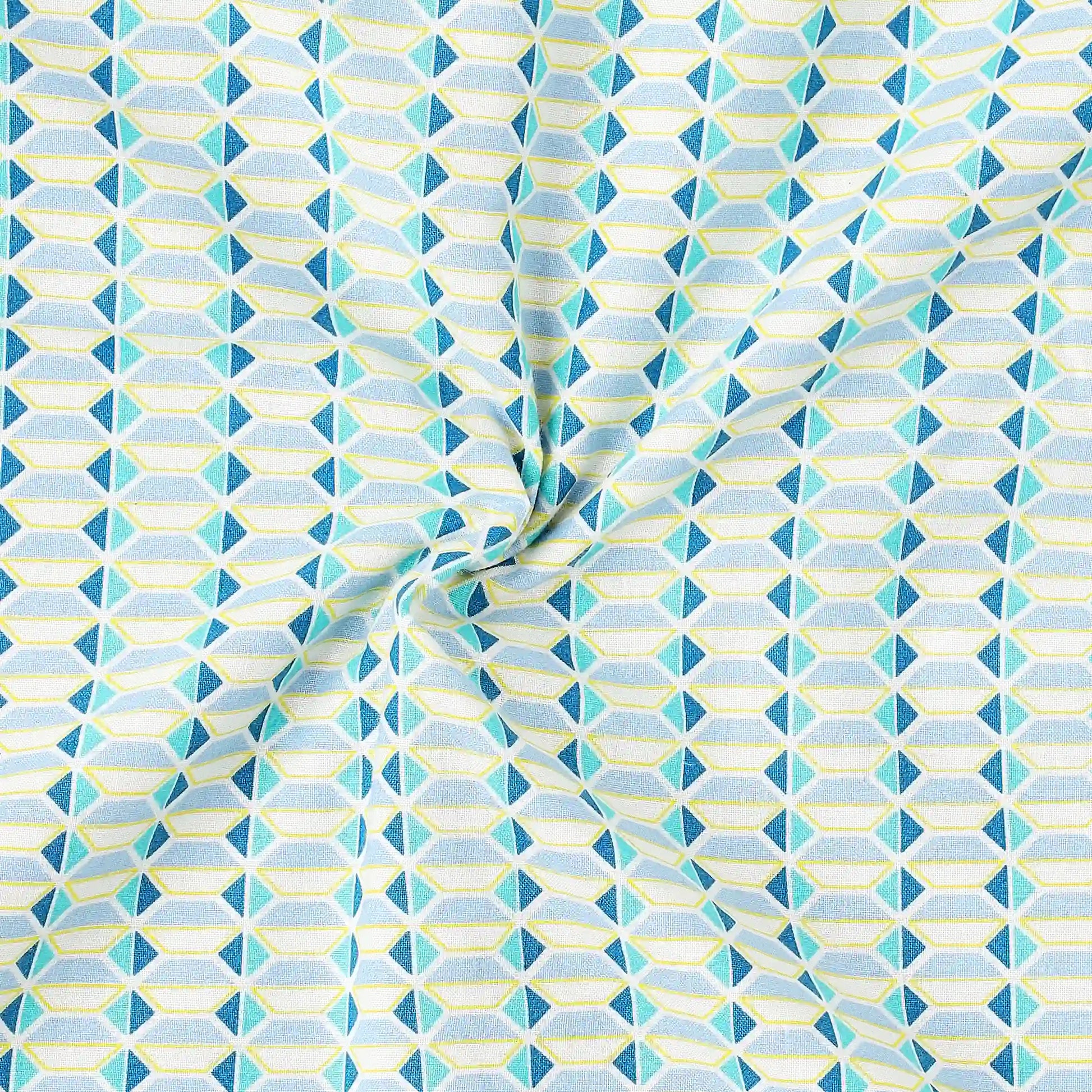 Mishella Printed Kaleido Teal Dohar Kaleido Teal / Double