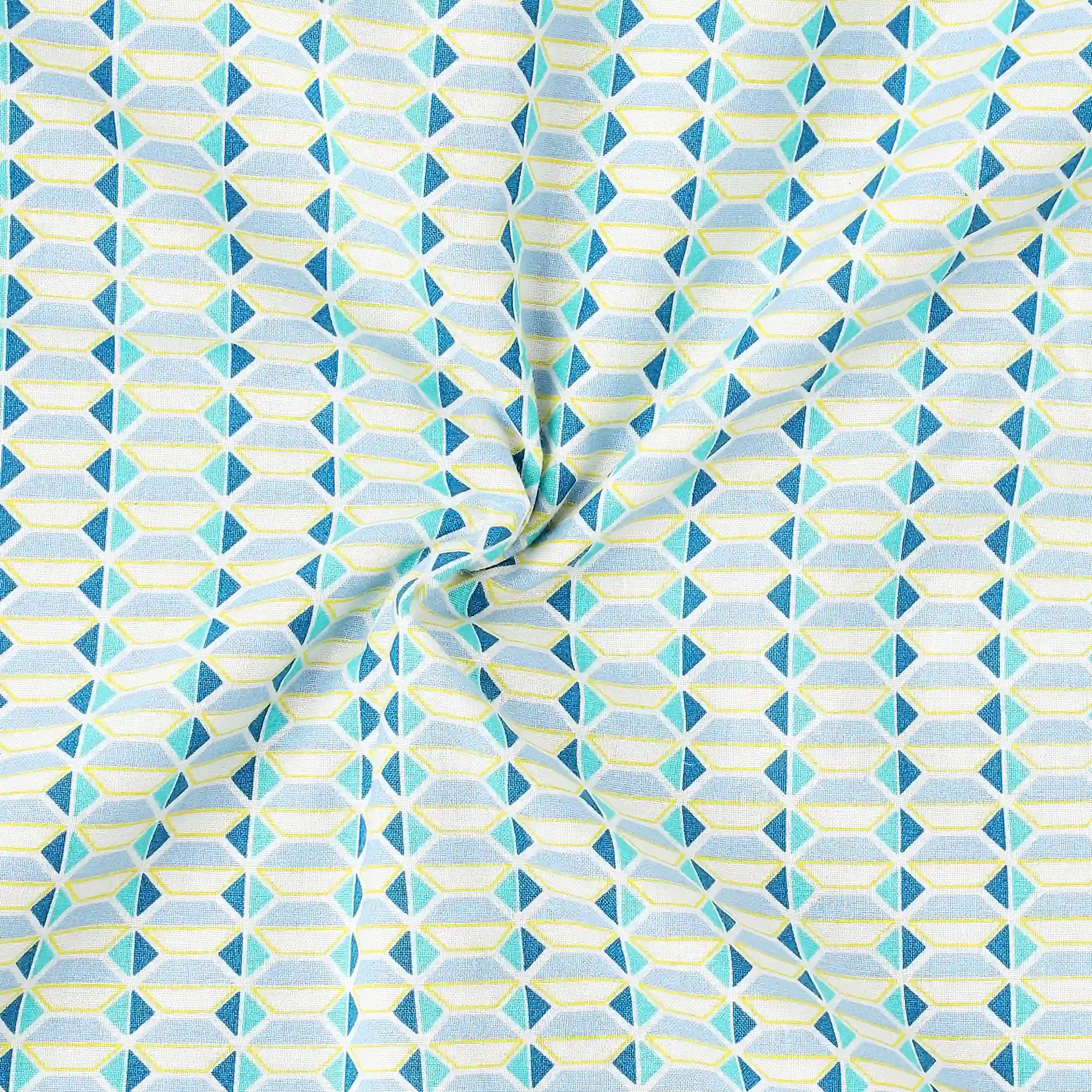 Mishella Printed Kaleido Teal Dohar Kaleido Teal / Double