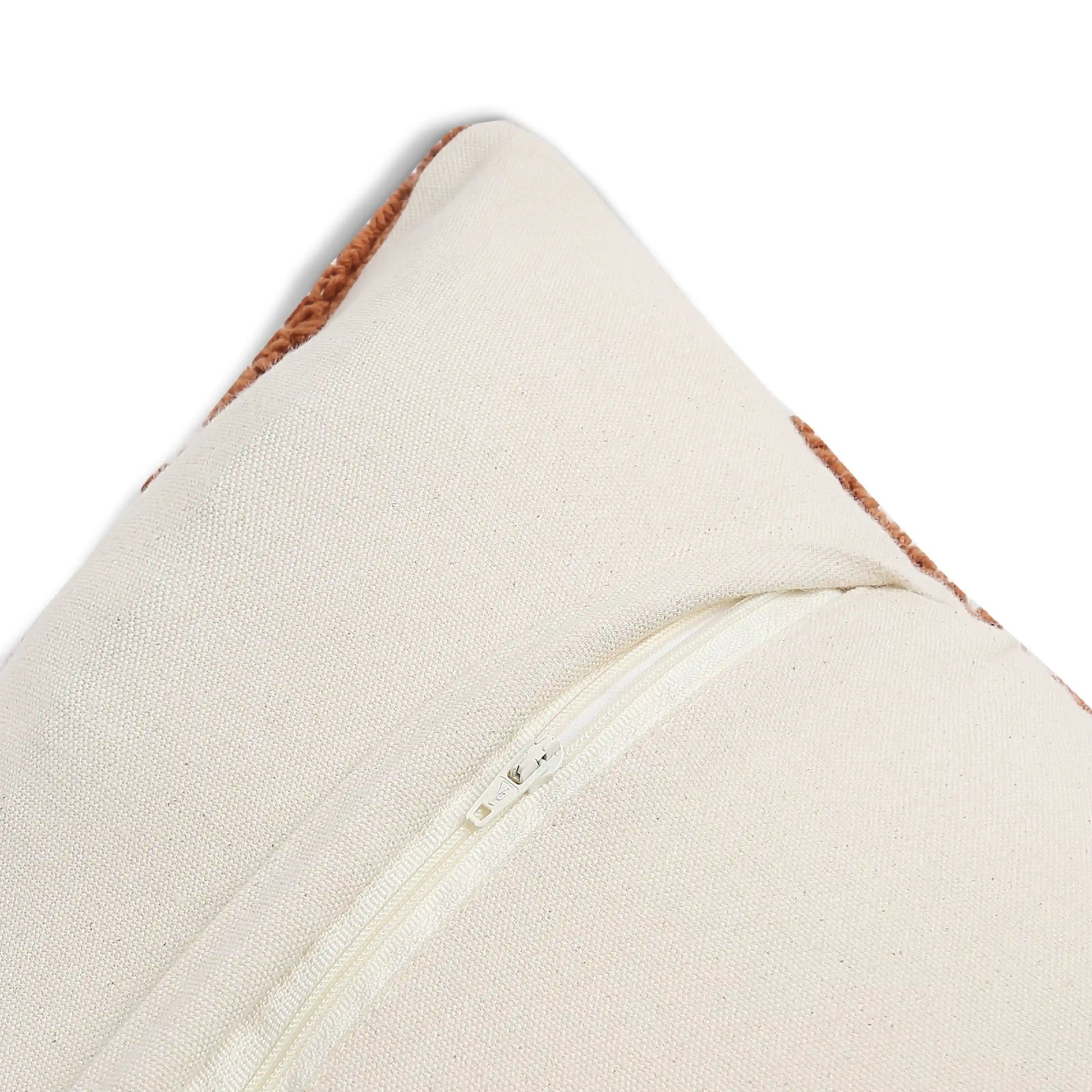 Espricia 100% Cotton Tufted Cushion Cover | Golden Hour Sunset Rust / Cushion Cover (41cm x 41cm)