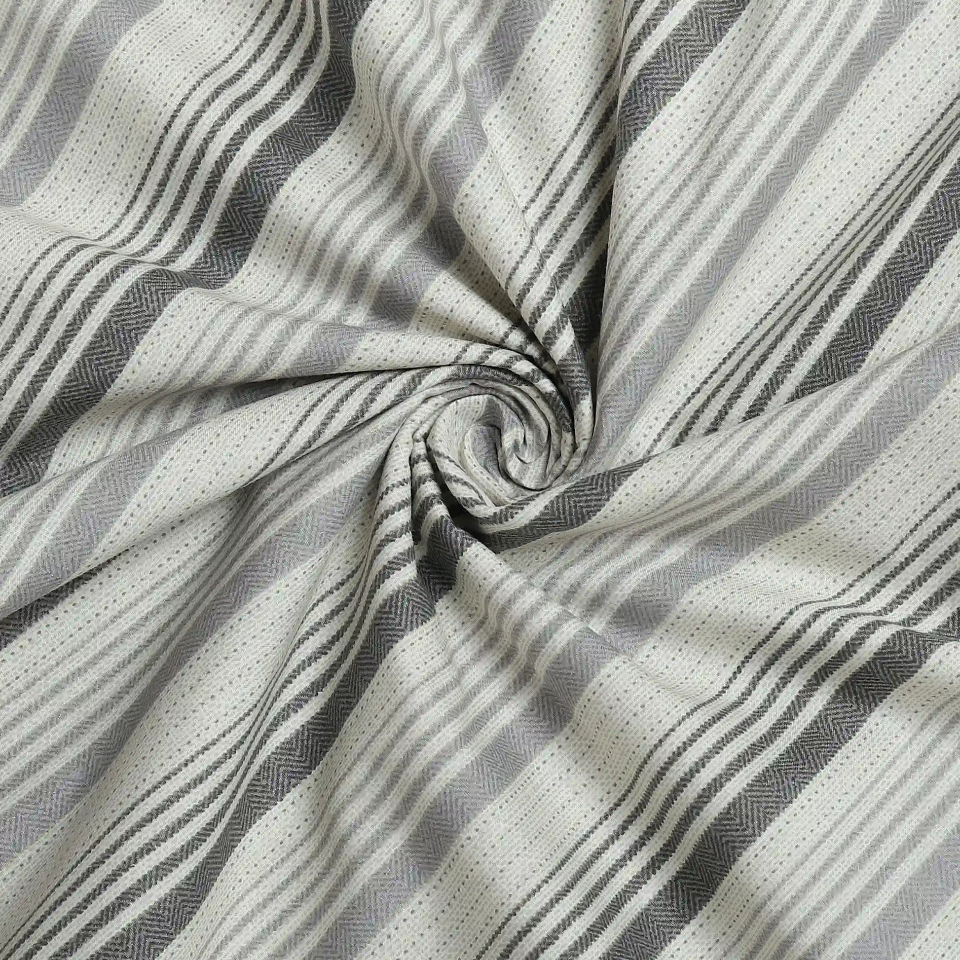 Threadscapes Printed Dohar-Black & White Black & White / Double