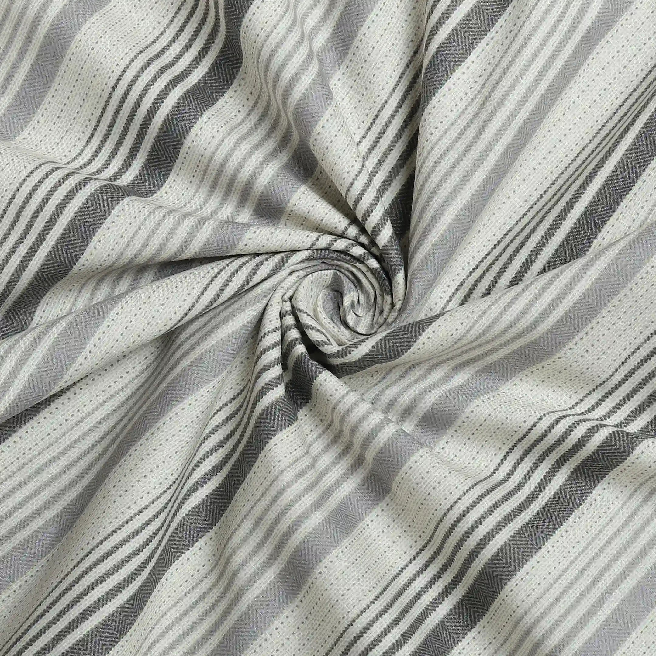 Threadscapes Printed Dohar-Black & White Black & White / Double