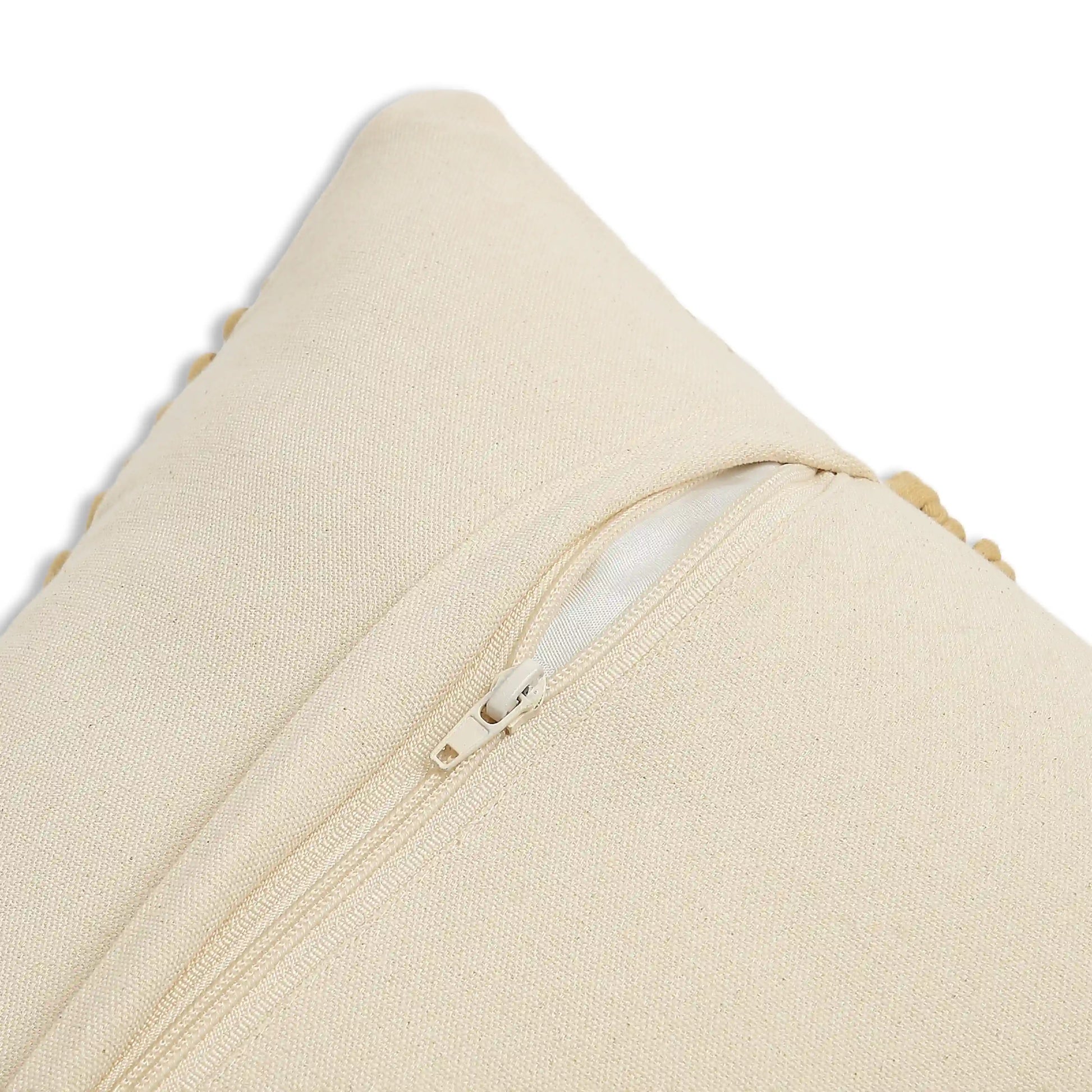 Espricia 100% Cotton Cushion Cover | Boho Soul Honey Mustard / Cushion Cover (51cm x 51cm)