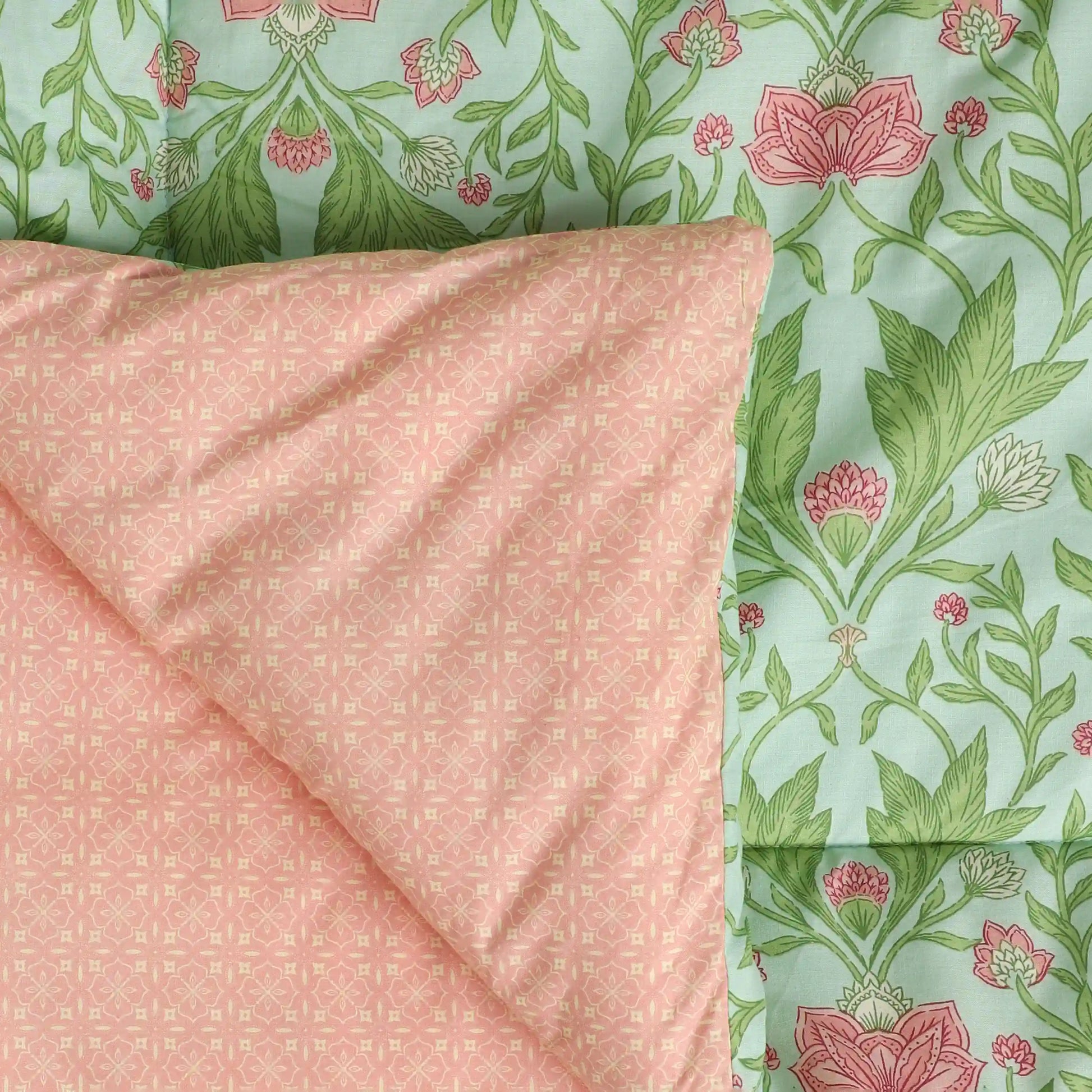 Chippa Lane 100% 120GSM Cotton Comforter Sage Mint / Double
