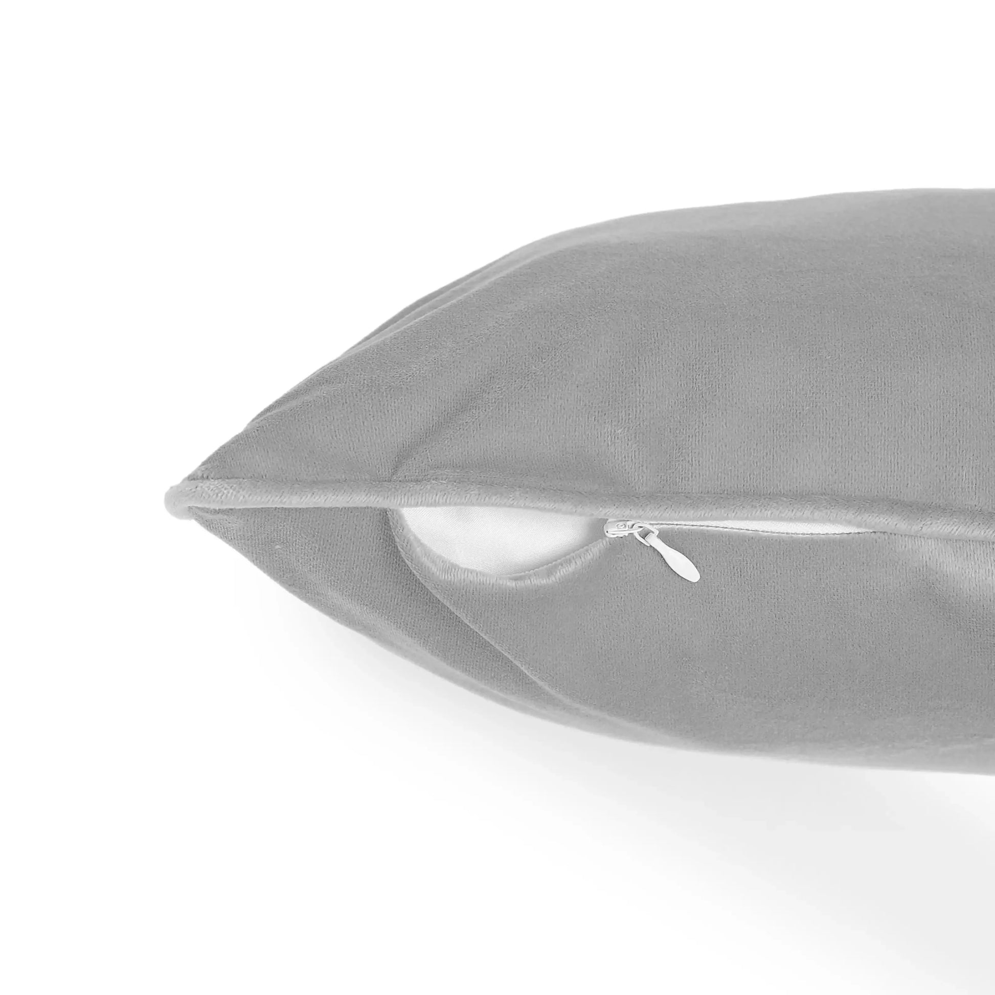 Espricia Solid Cushion Cover | Colour Pop Silver Ash / Cushion Cover (51cm x 51cm)