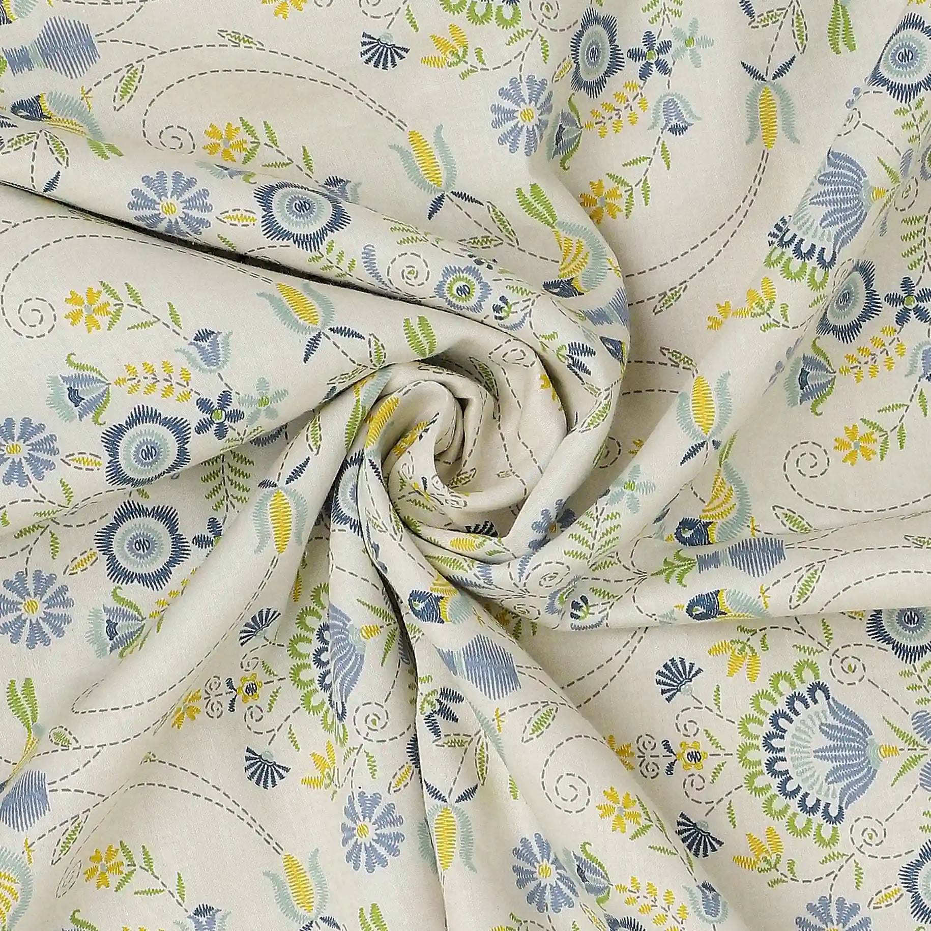 Fergana 100% Cotton Dohar Multicolour / Double
