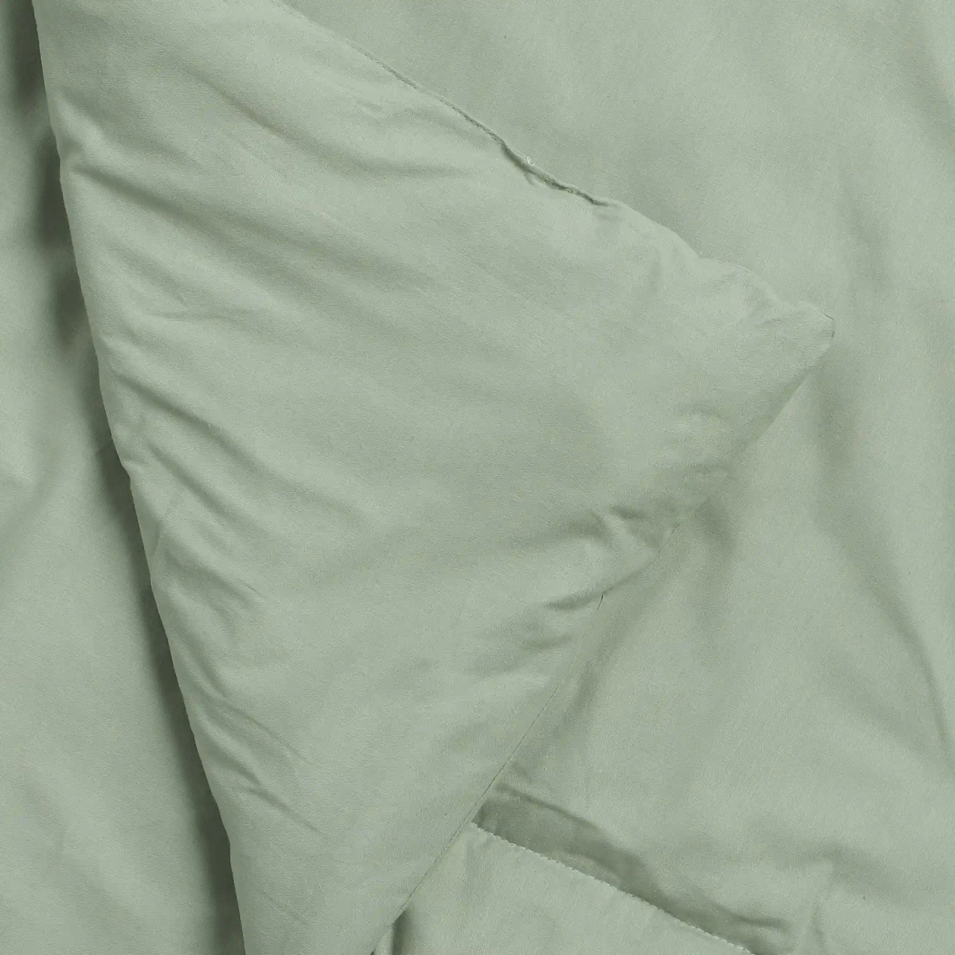 Paleto | Everyday Hues Cotton Solid Dyed 120GSM Comforter-Green Sage Green Sage / Single