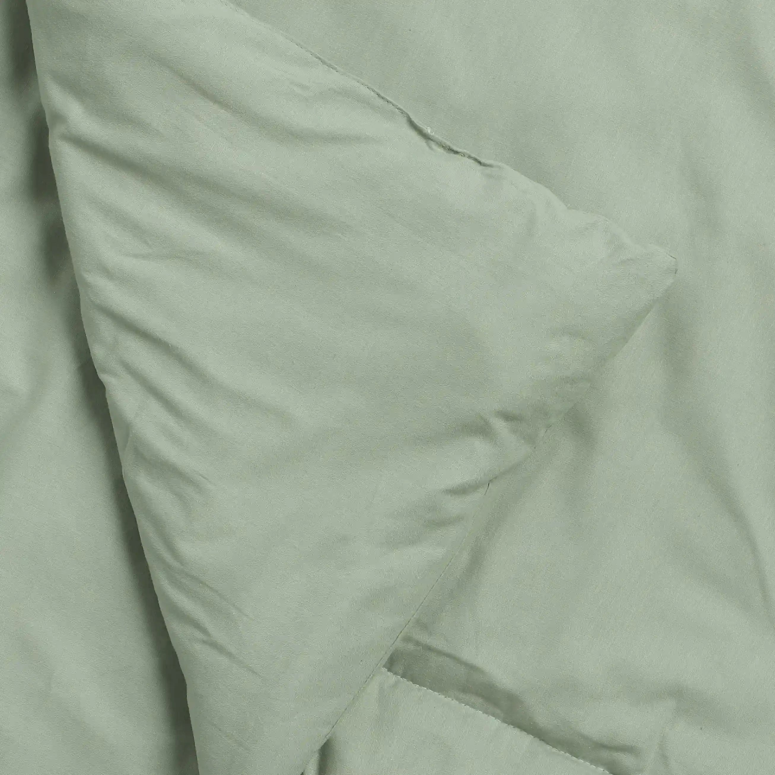 Paleto | Everyday Hues Cotton Solid Dyed 120GSM Comforter-Green Sage Green Sage / Single