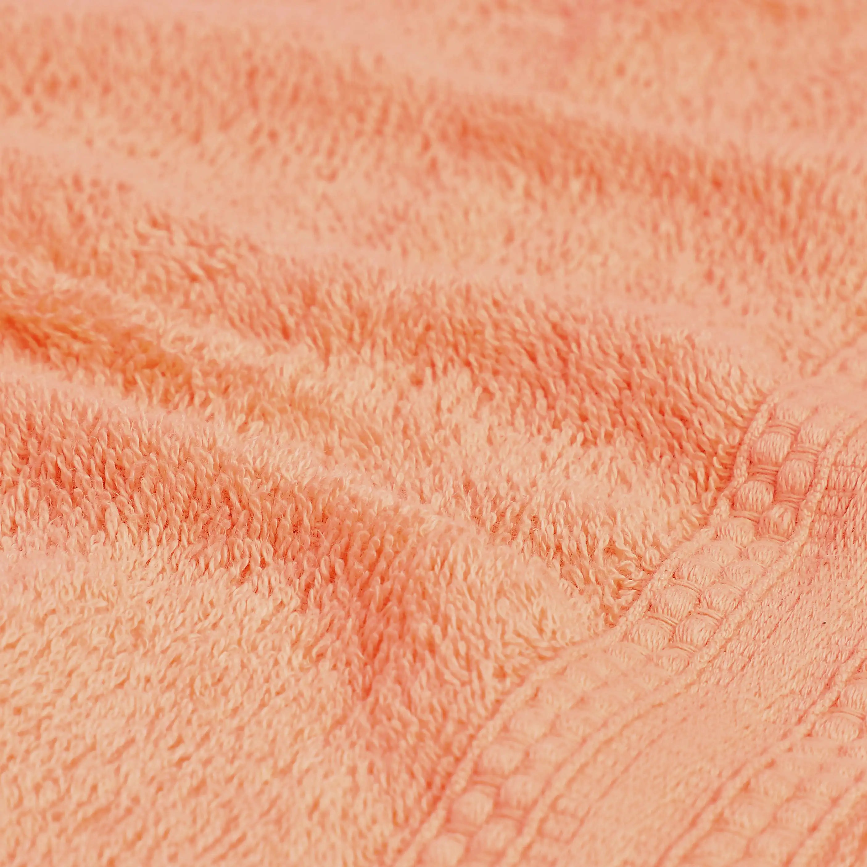 Paleto 100% Cotton Face Towel - Pack Of 4 Peach Fuzz / Face Towel (30cm x 30cm)
