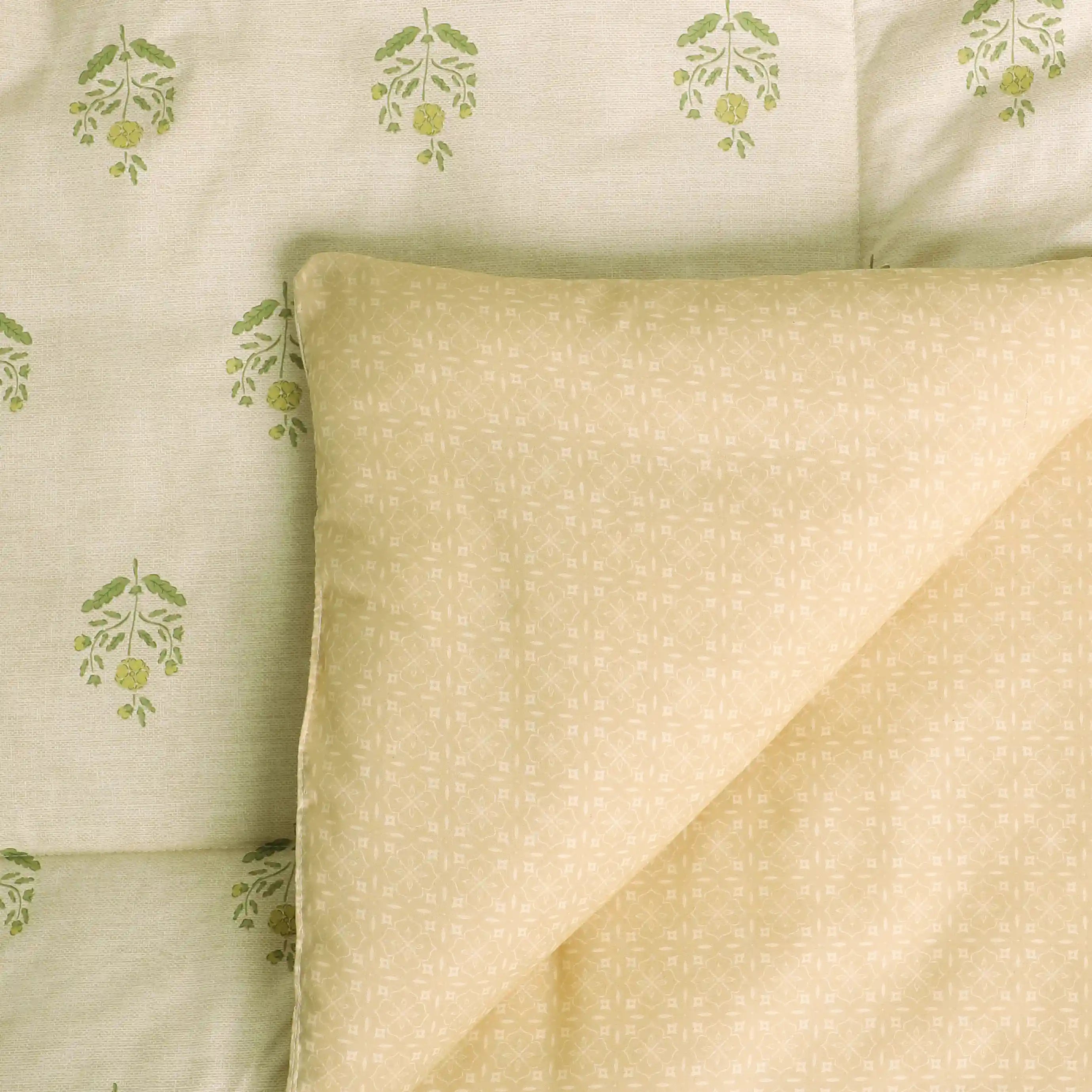 Chippa Lane 100% 120GSM Cotton Comforter Indian Moss / Single