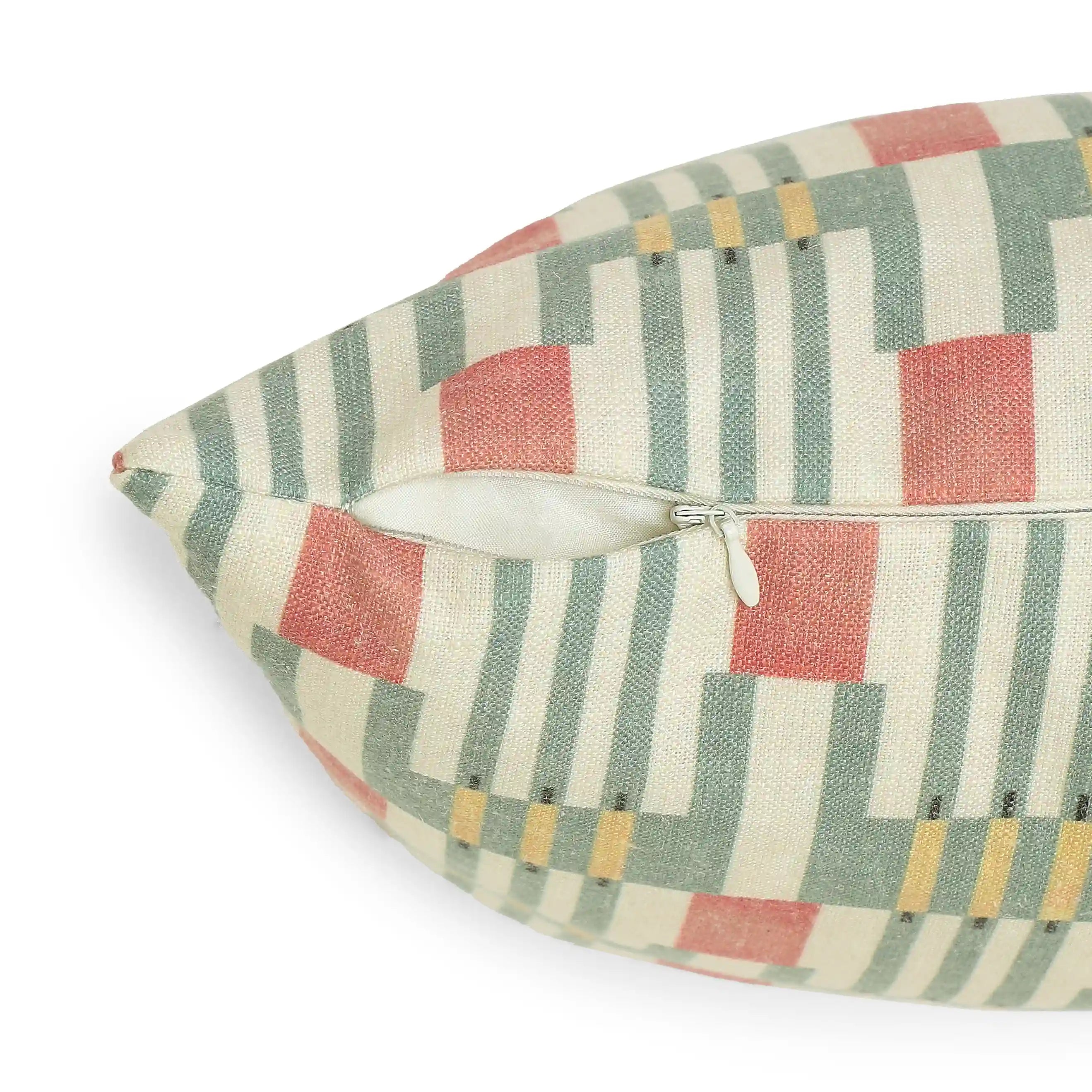 Vissencia Printed Cushion Cover | Crafted Patterns Fern / Cushion Cover (41cm x 41cm)