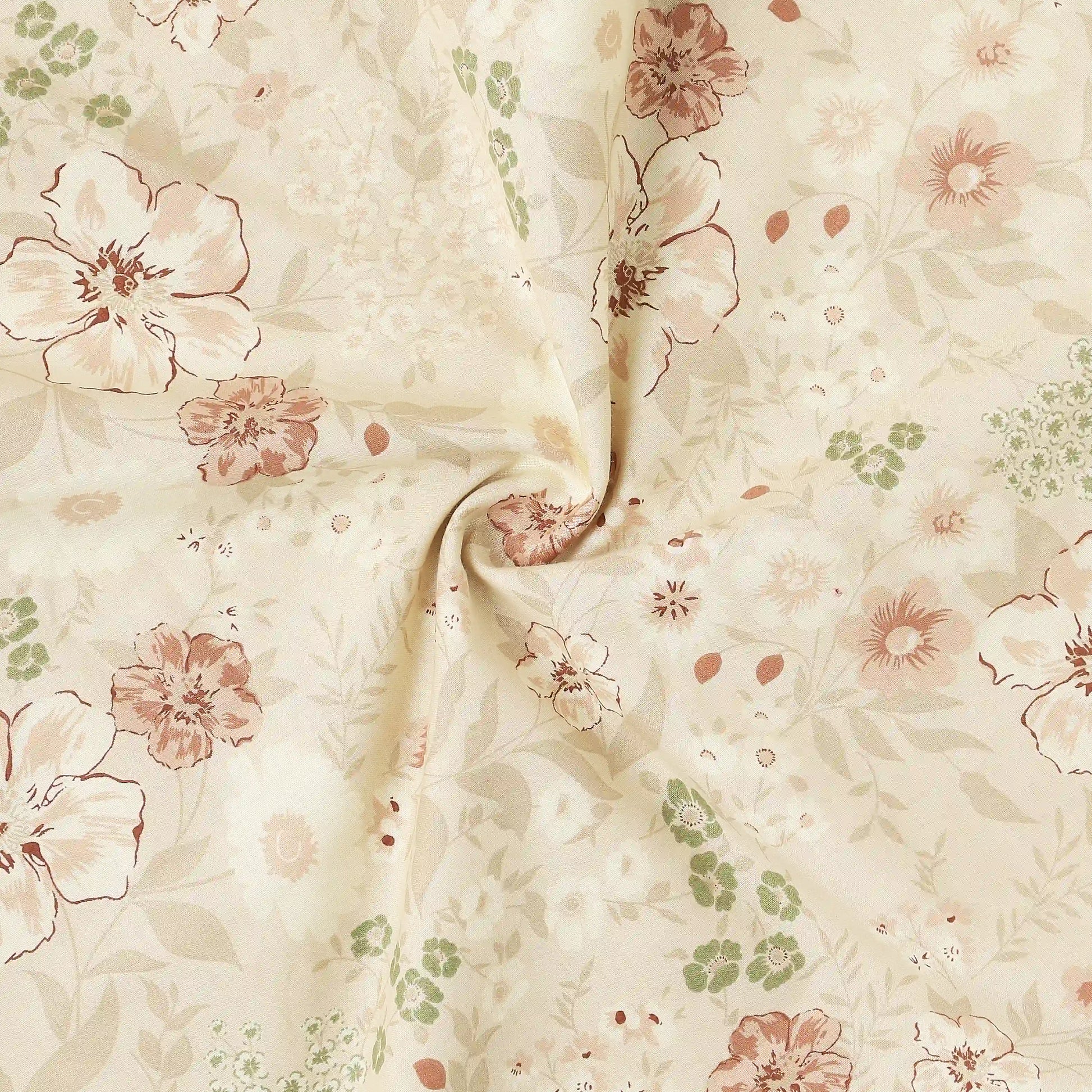 Mishella Printed Beige Dohar Beige / Double