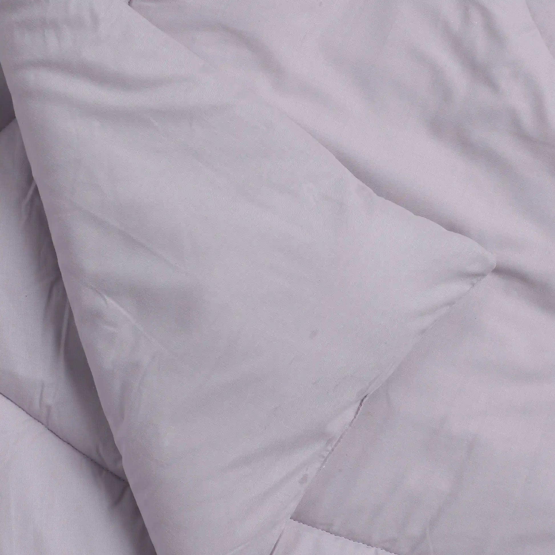 Paleto | Everyday Hues Cotton Solid Dyed 240GSM Comforter for Extra Warmth-Grey Lavender Grey Lavender / Double
