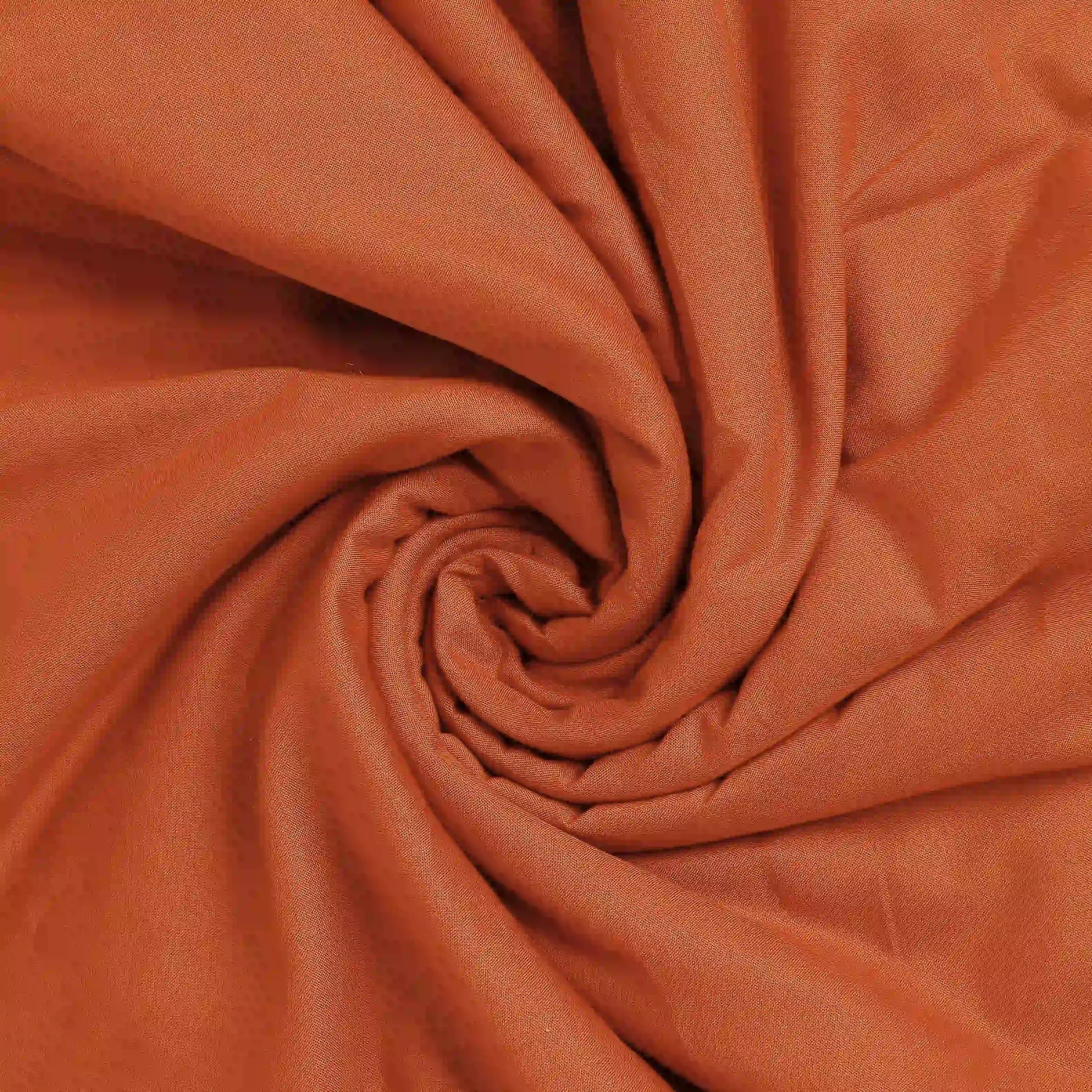 Paleto | Everyday Hues Cotton Solid Dyed Dohar with Super Soft Flannel Layering-Rust Rust / Double