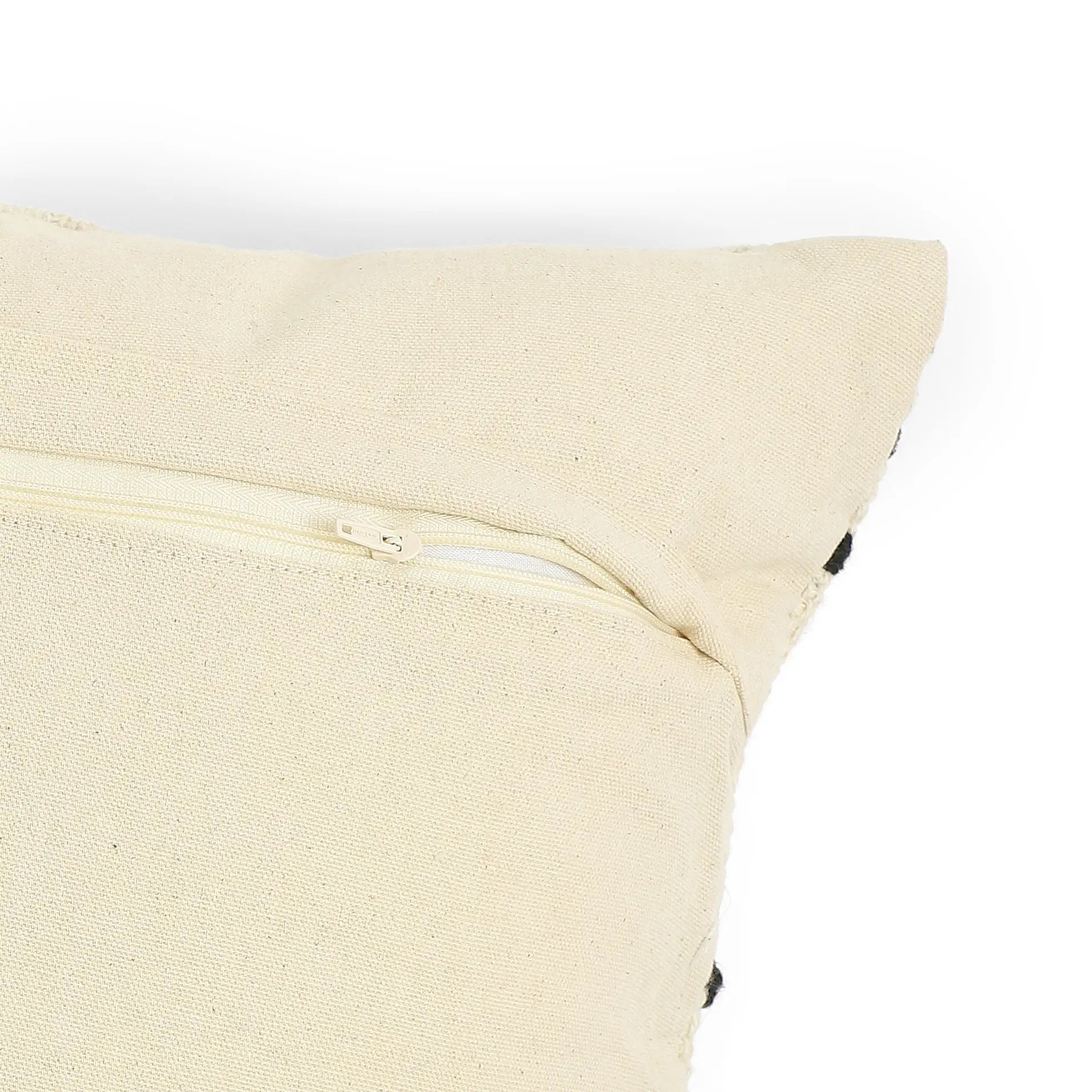 Vissencia 100% Cotton Woven Cushion Cover | Boho Bliss Ebony / Cushion Cover (51cm x 51cm)