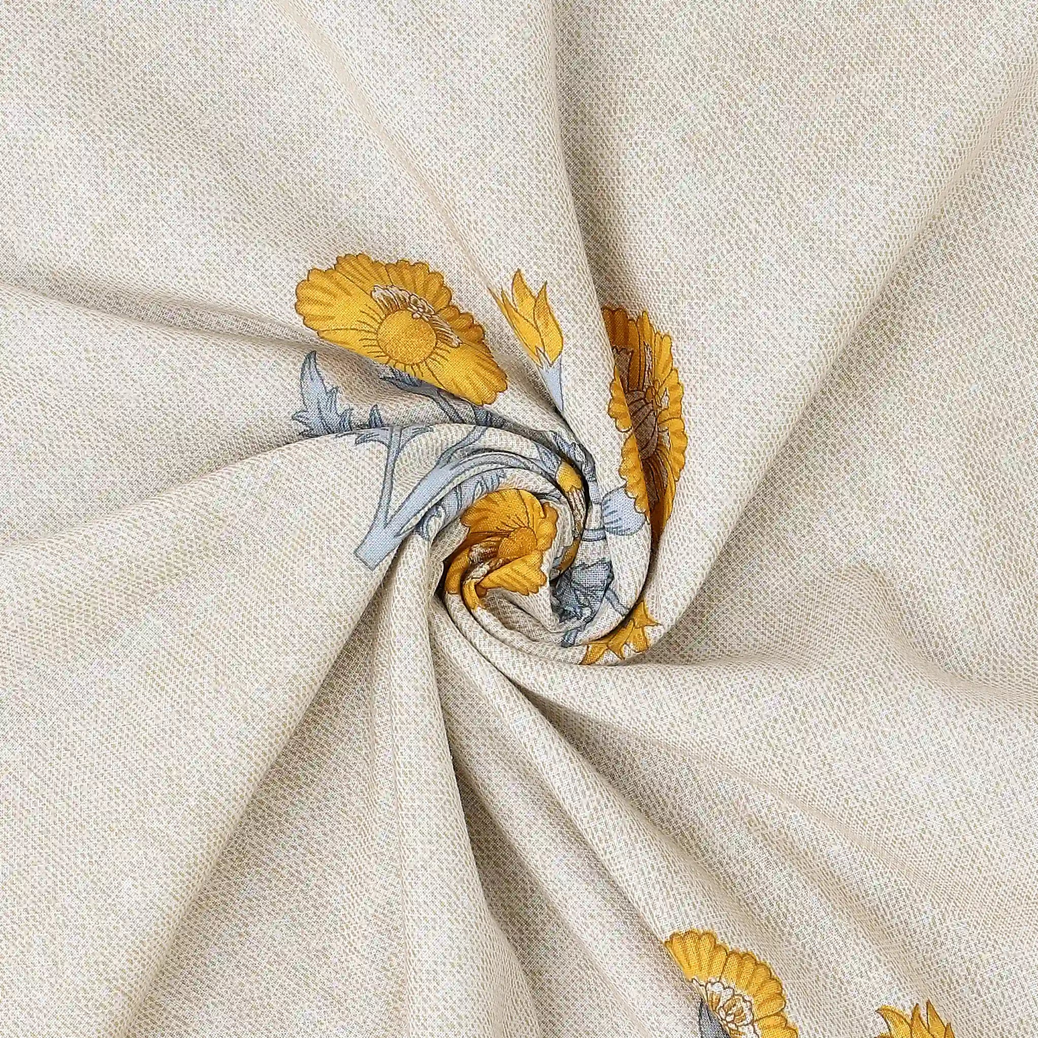 Chippa Lane | Contemporary Indian Print Design Reversible Dohar with Super Soft Flannel Layering-Ochre Ochre / Single