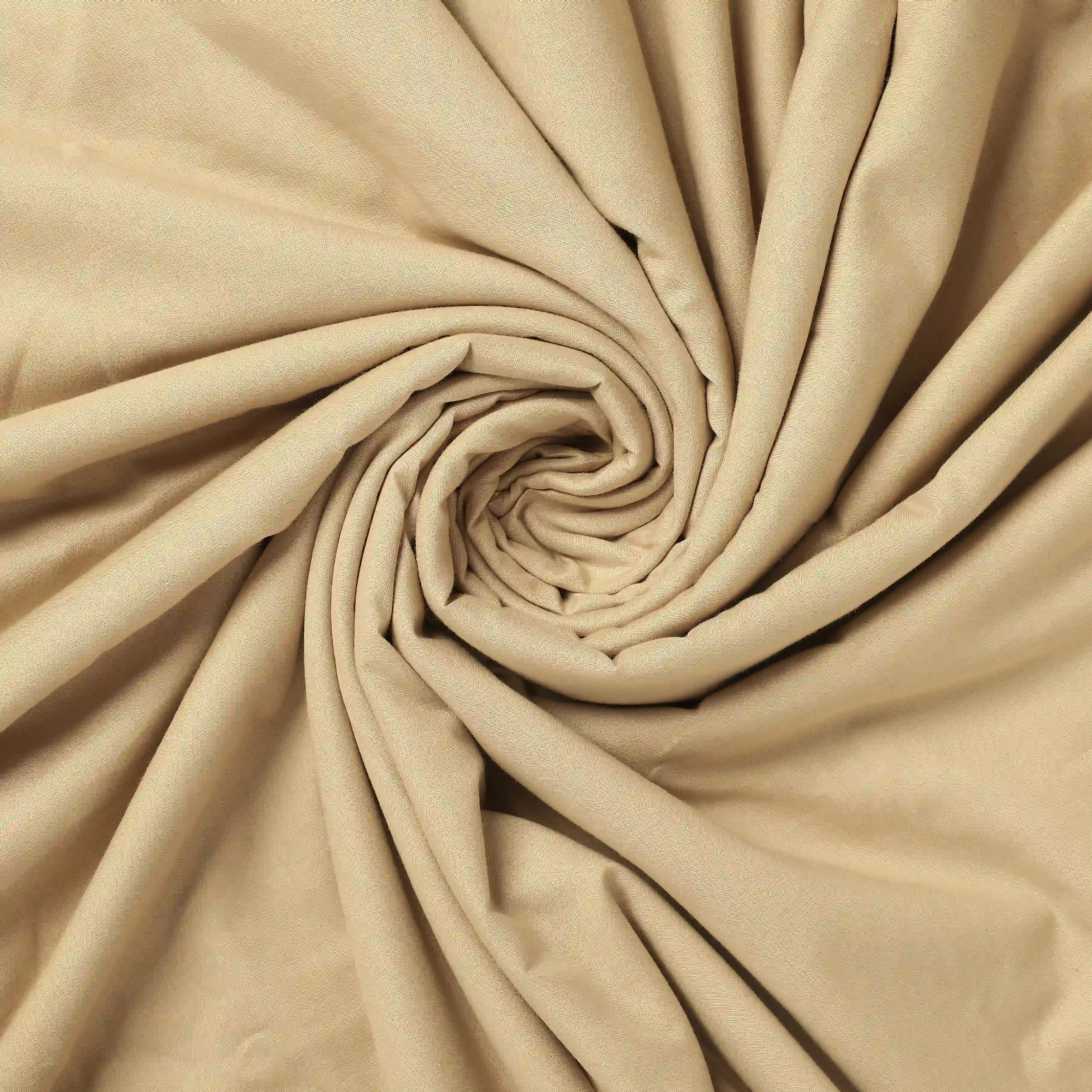 Paleto | Everyday Hues Cotton Solid Dyed Dohar with Super Soft Flannel Layering-Beige Beige / Single