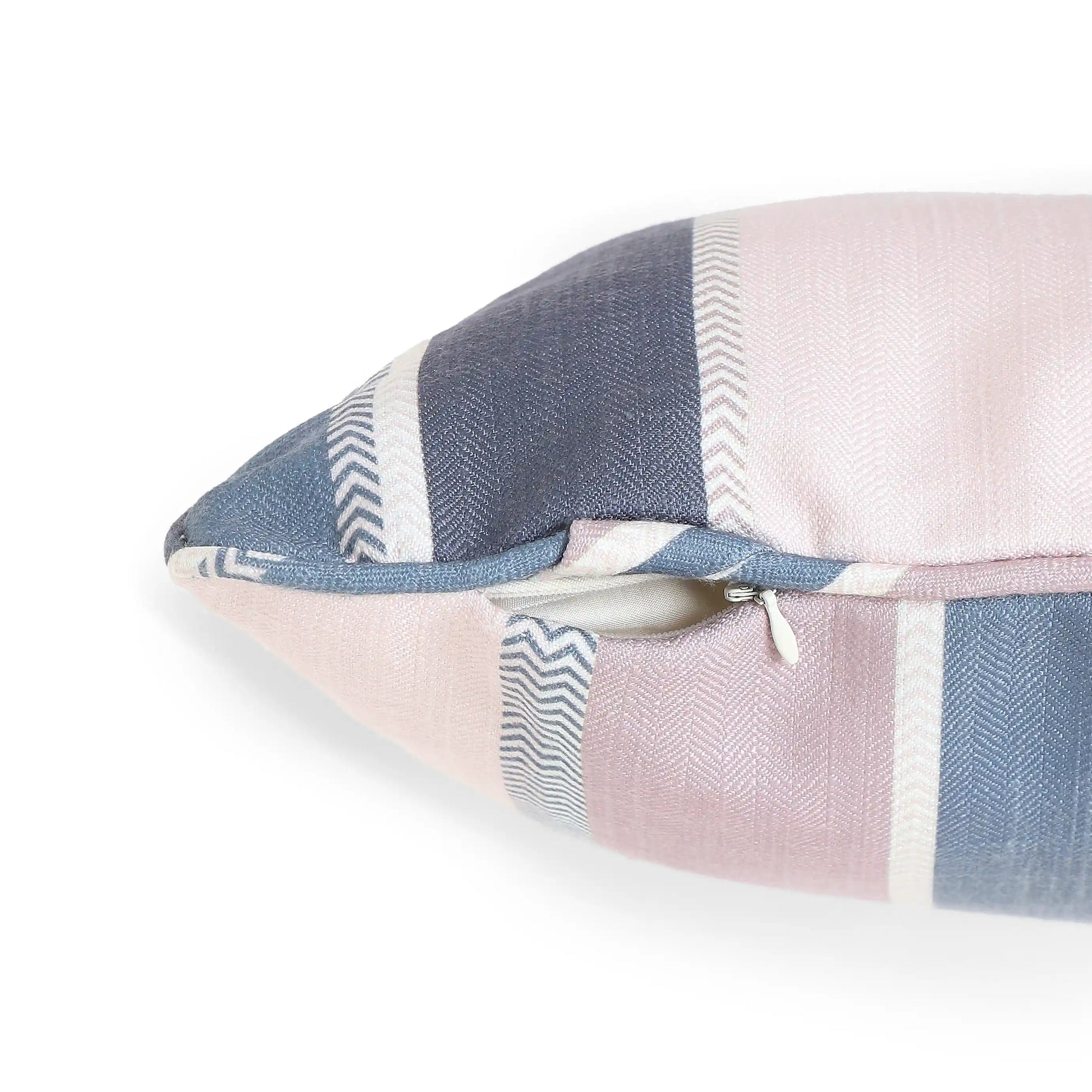 Espricia Printed Cushion Cover | Stripe Story Violet / Cushion Cover (51cm x 51cm)