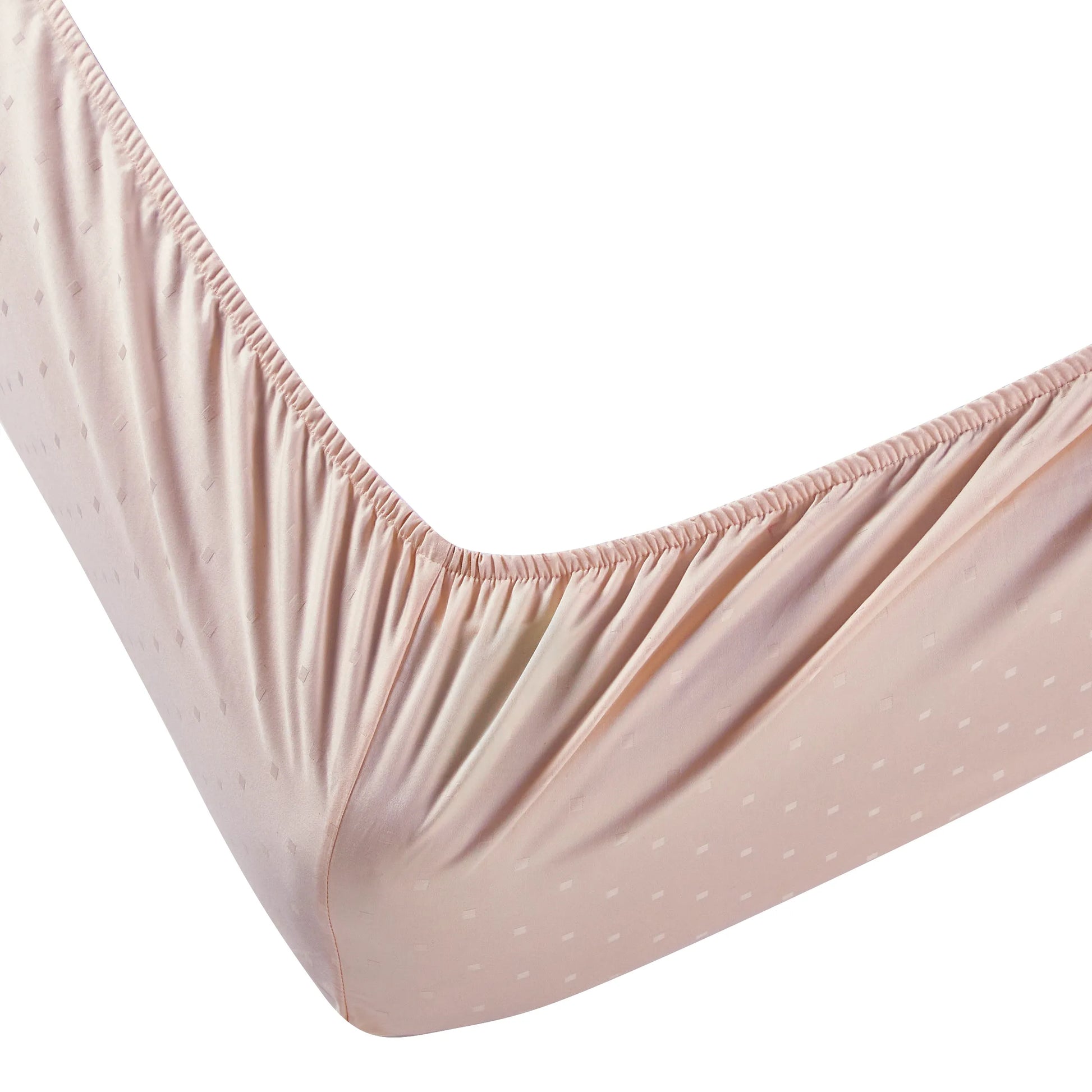 Ricaso | 1000TC Egyptian Cotton Swiss Dot Super Soft Fitted Sheet Set | Pillow Cover with Merrow Hem Treatment Veiled Rose / King