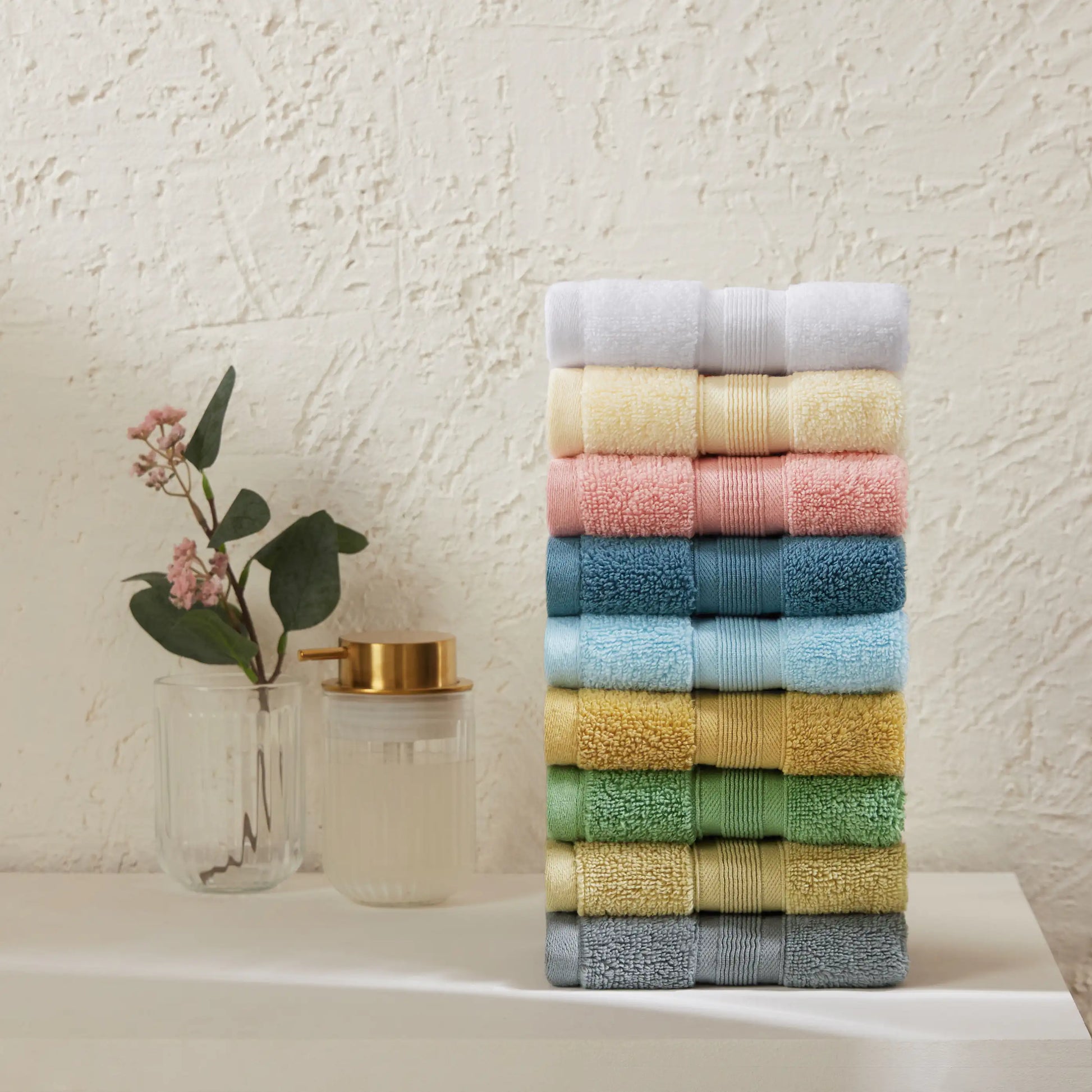 Pelushe Zero Twist 100% Cotton Face Towel Dream Blue / Face Towel (30cm x 30cm)