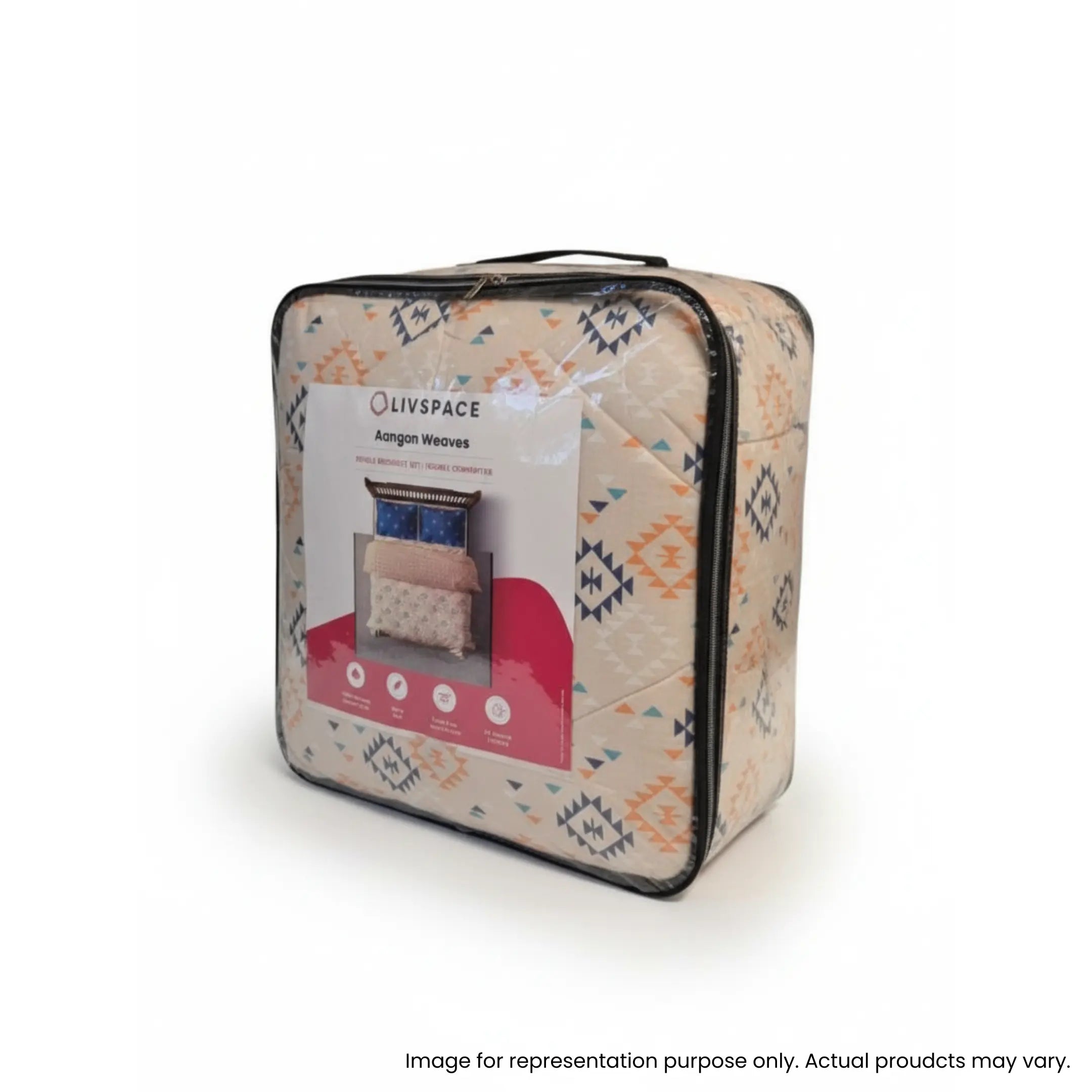 Plumelle | Extra Warm 300 GSM Reversible Premium Comforter - Beige & Brown Beige Brown / King