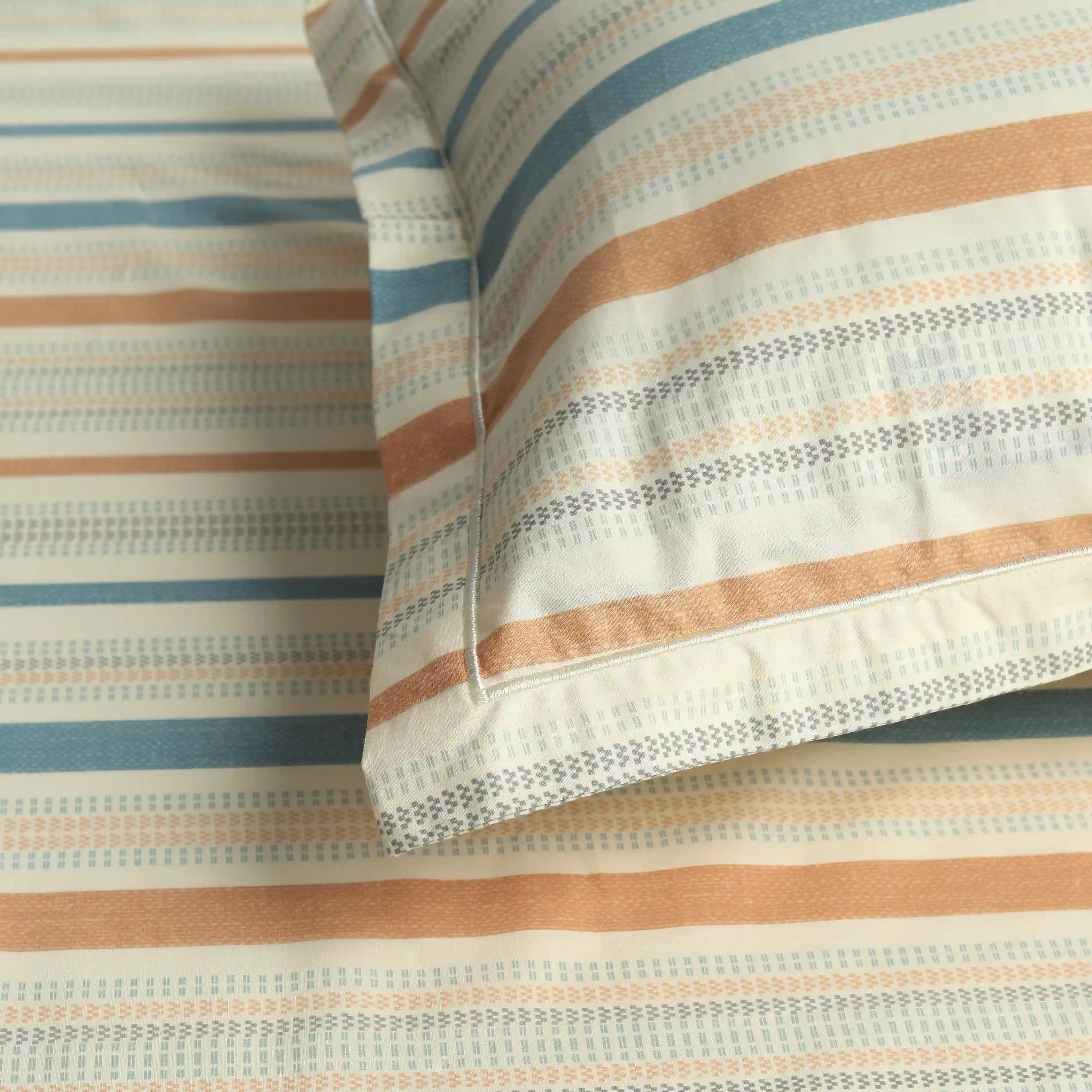 Threadscapes Printed Fitted Sheet Set-Multicolour Multicolour / King
